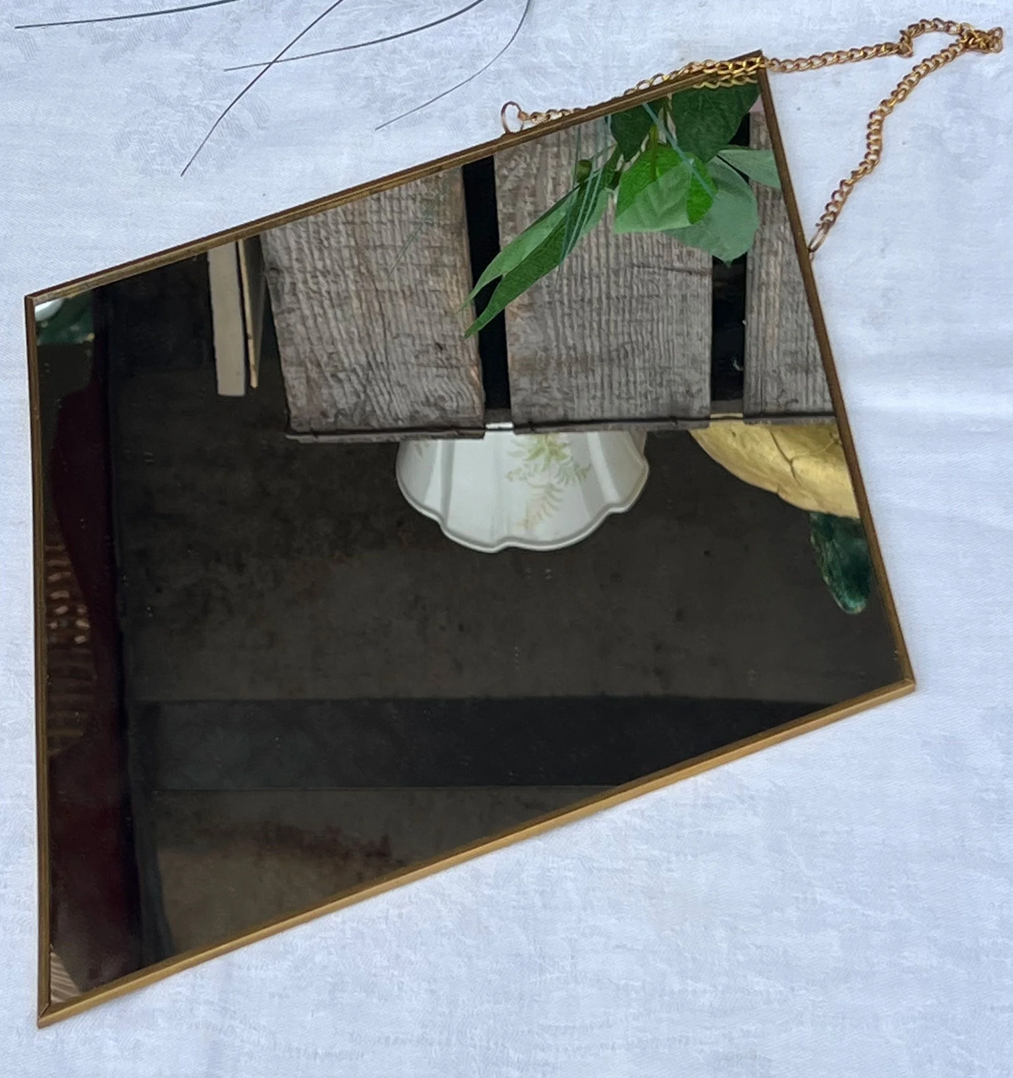 Vintage Diamond Shape Mirror