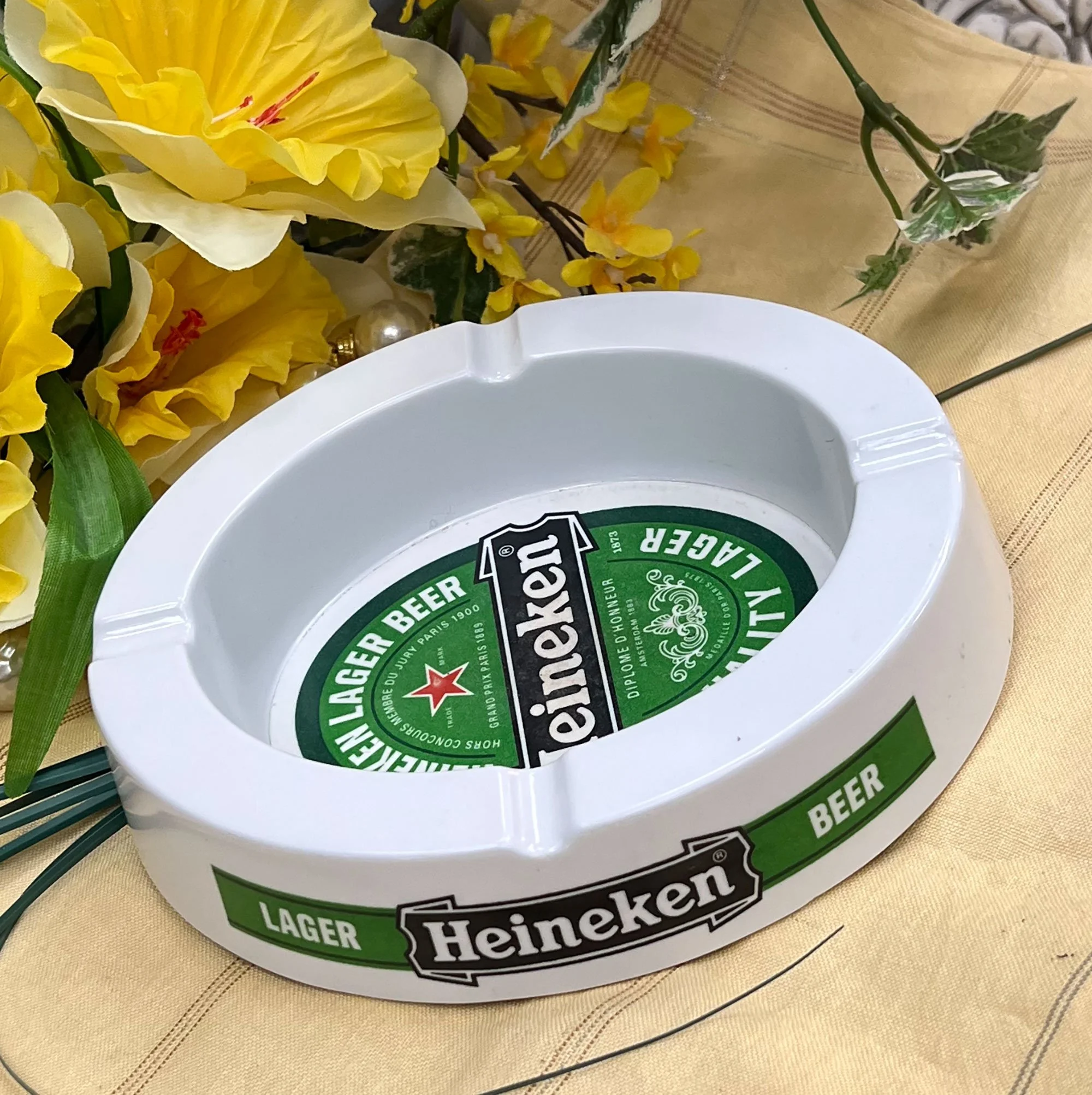 Heineken melamine ashtray