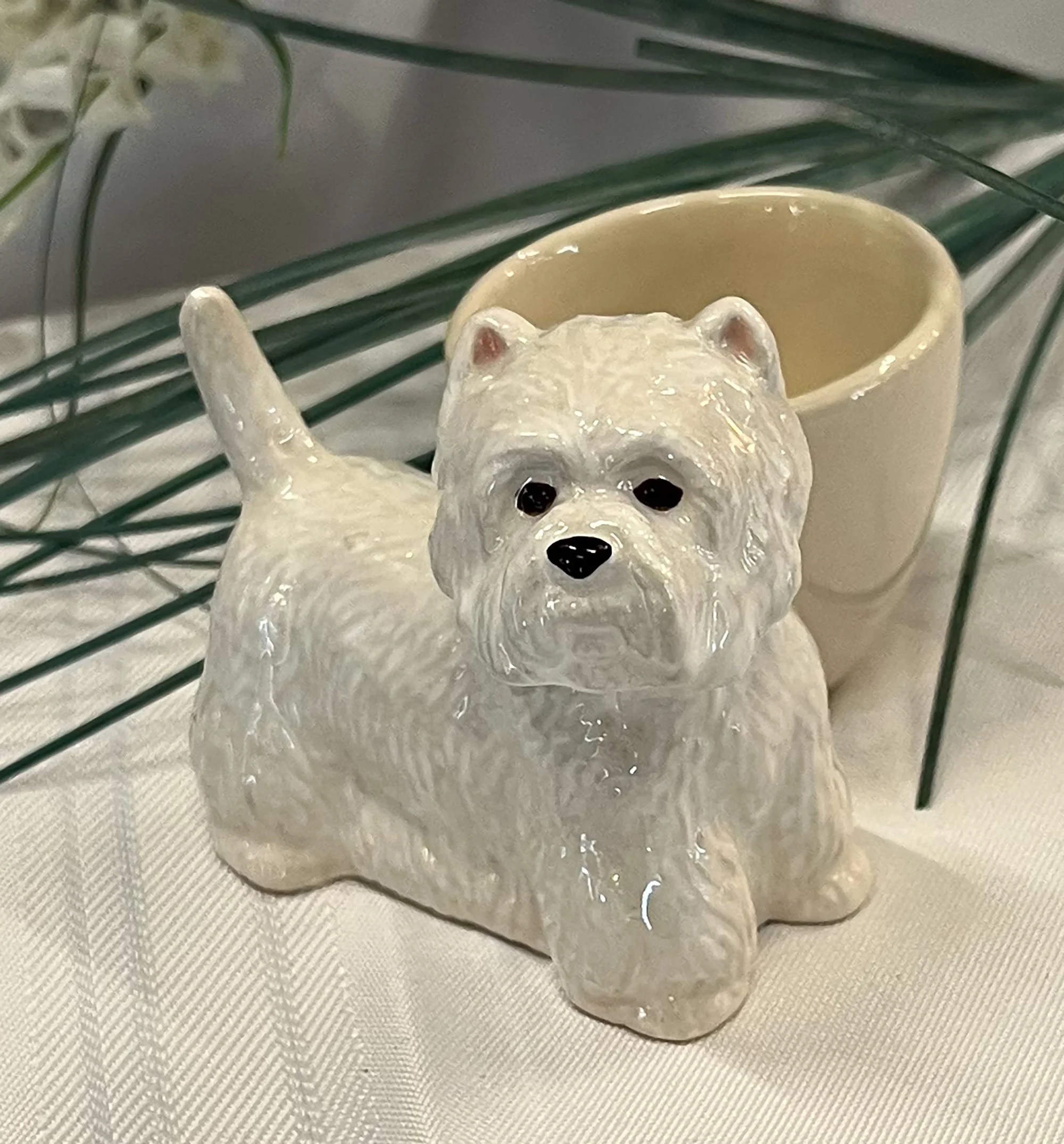 Quail Westie Egg Cup