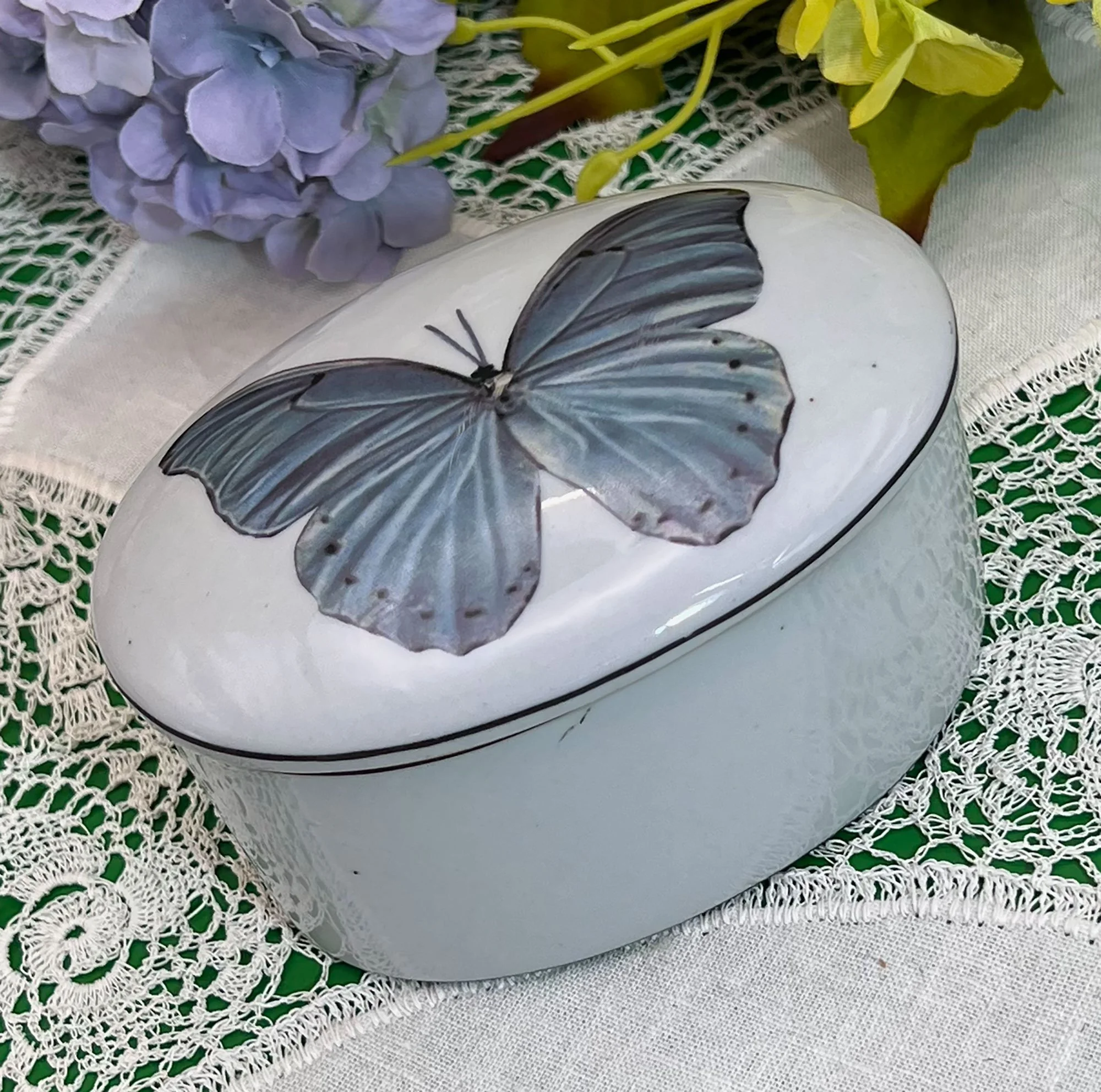 Butterfly Trinket Pot