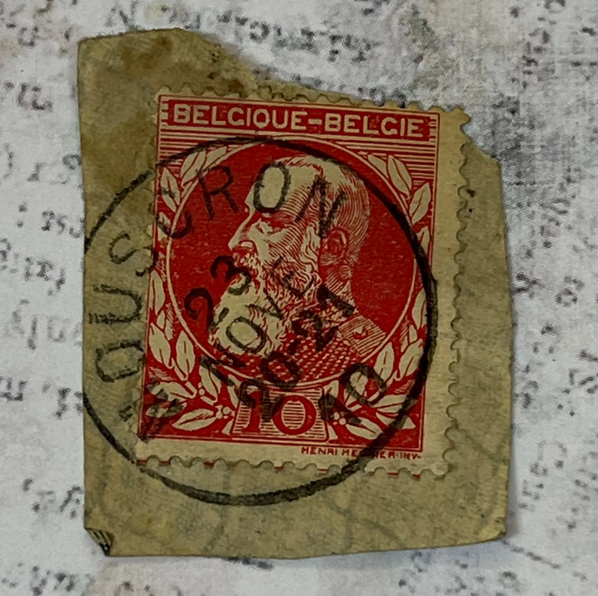 Belgium King Leopold 11 used postage stamp