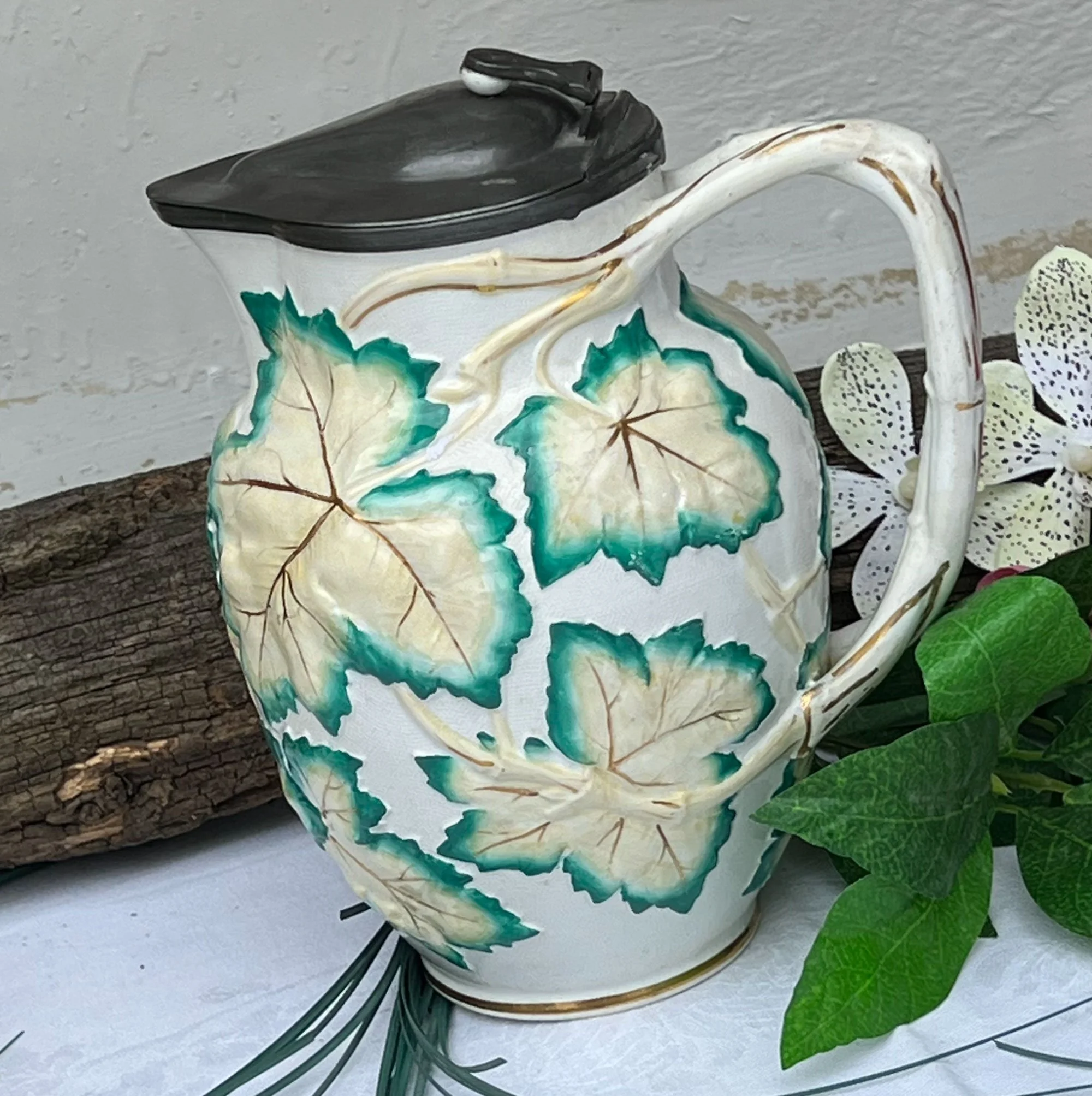 Jug With Pewter Lid
