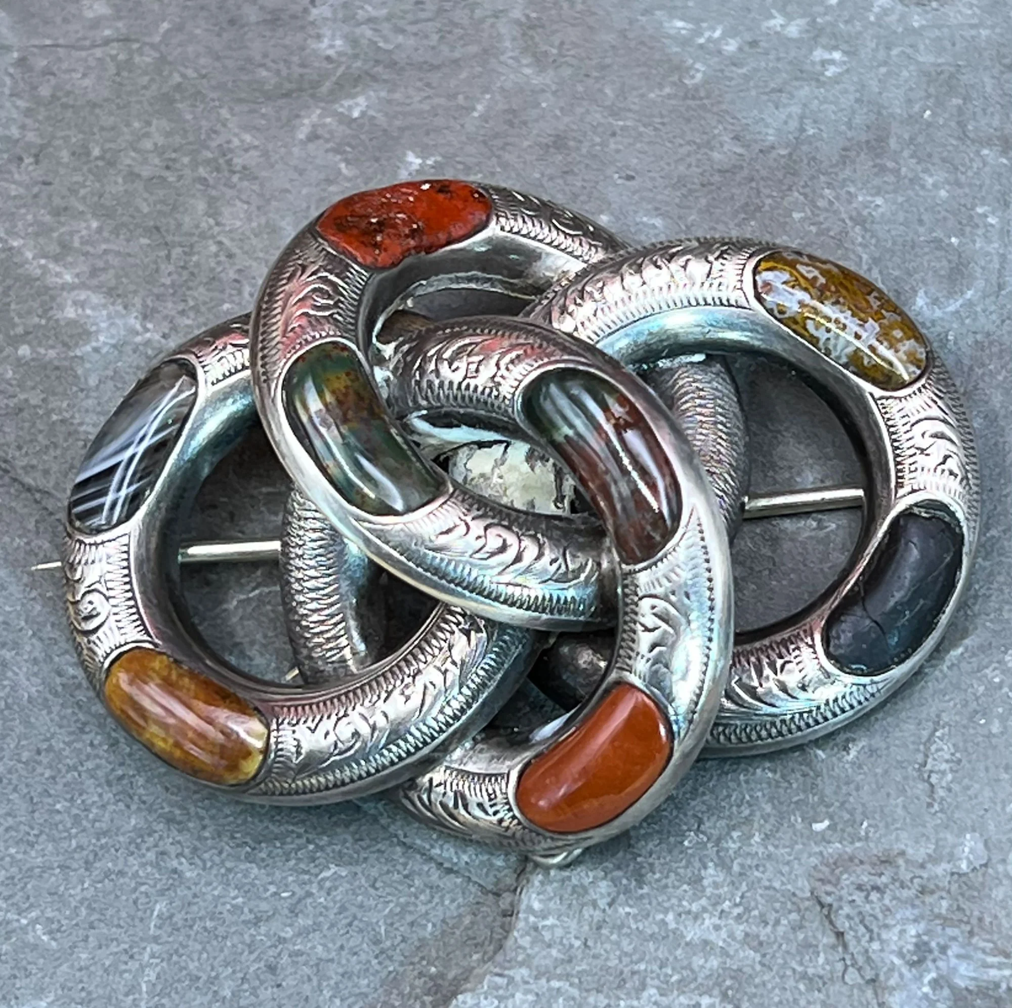 Scottish silver brooch