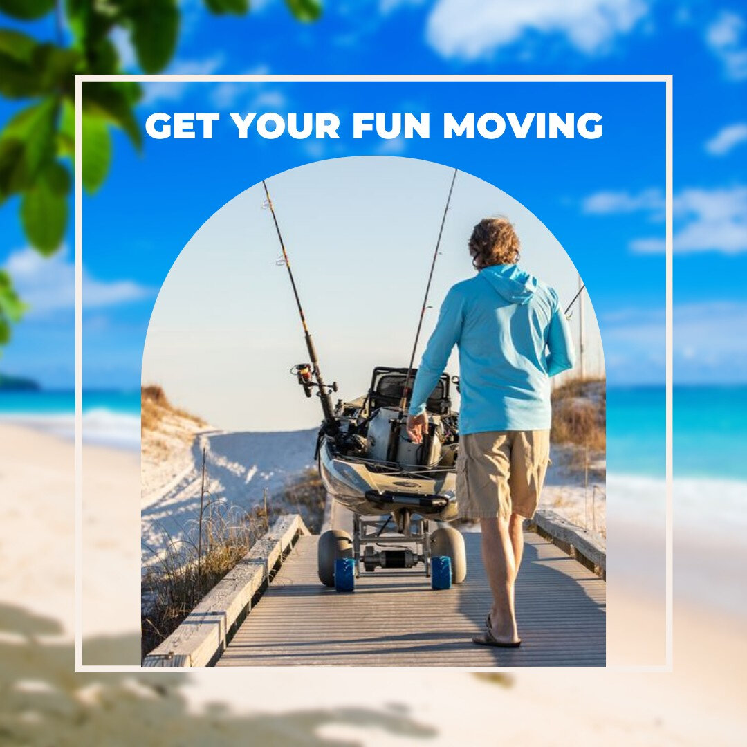 With such simple designs we can turn this trip into an easy one person operation! ​​​​​​​​
​​​​​​​​
​​​​​​​​
#GetYourFunMoving #BeachLife #SaltLife #Kayaking #Kayak #BeachDay #Fishing #Fisherman #Beaches #Thang #GetThatThang #BeachEquipment #Electric