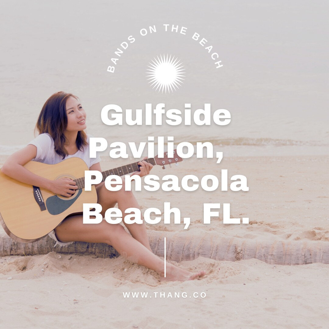 Back for another Bands On The Beach! Located in Pensacola Beach, FL - Concert series starts Tuesday, April 5, and runs every Tuesday through the summer until Tuesday, October 25.  7pm to 9pm, Gulfside Pavilion,  Pensacola Beach, FL. ​​​​​​​​ ​​​​​​​​