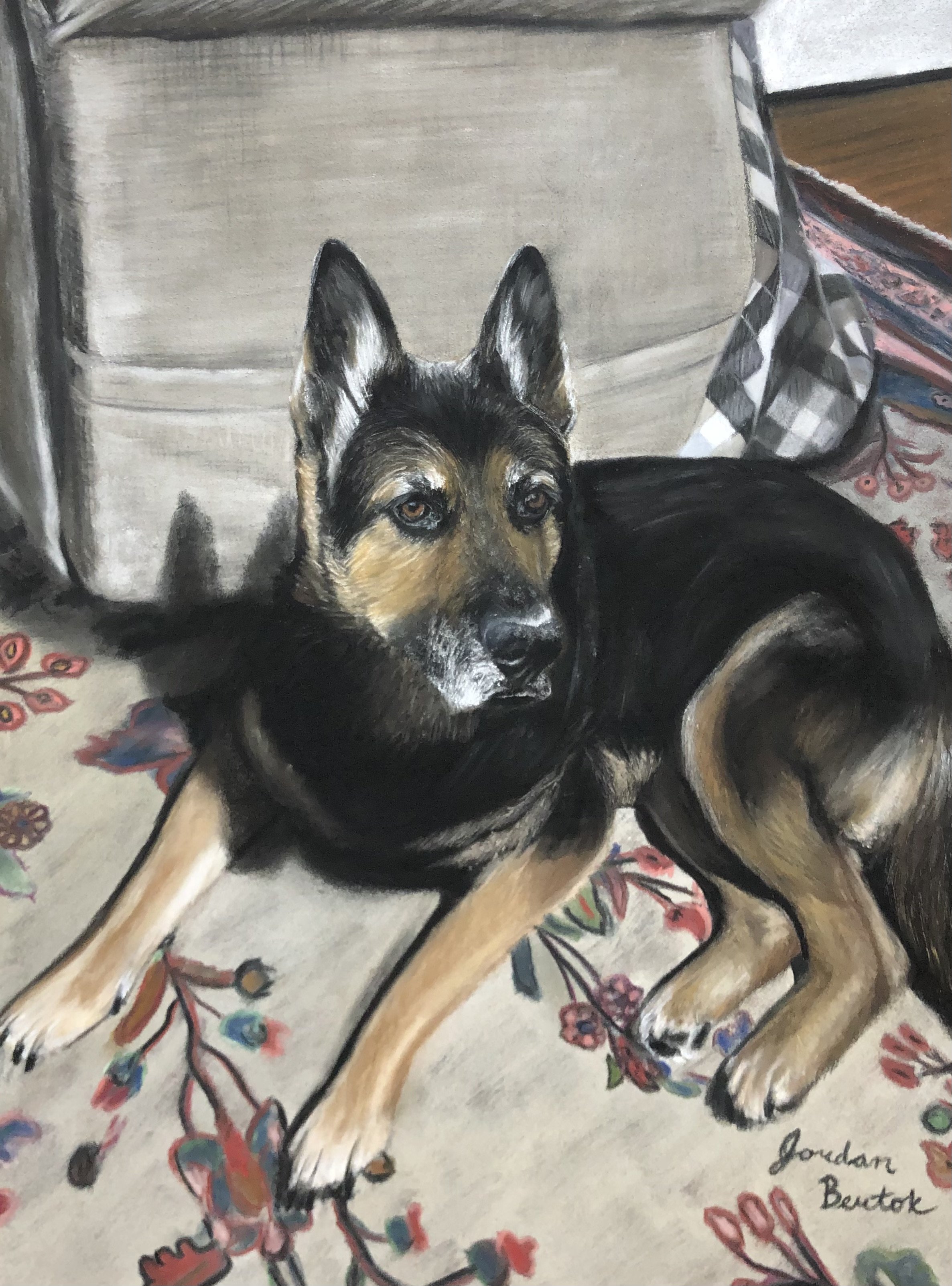 "Beau Lilly" - 9 x 12 inches, pastels
