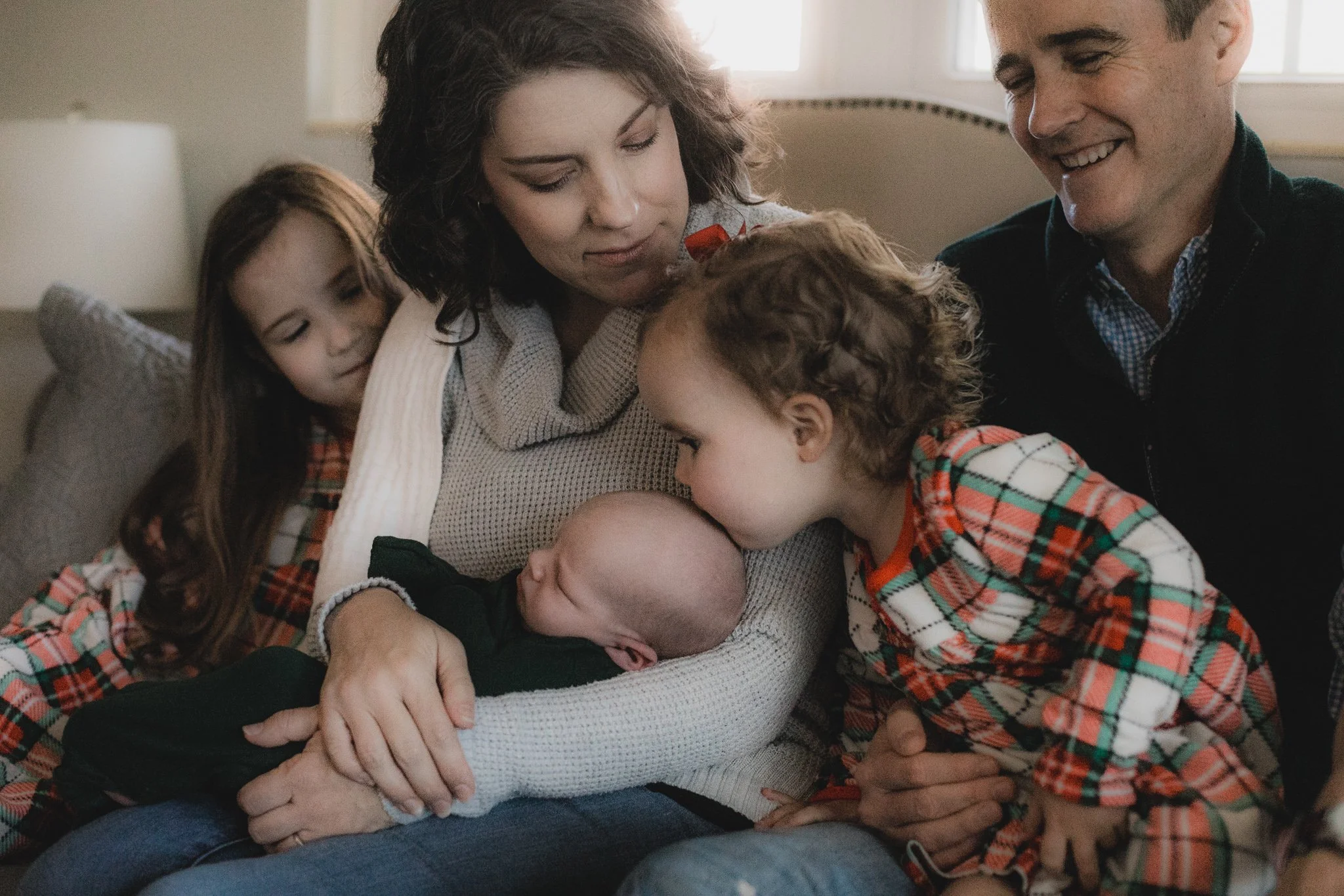 New family moments when baby comes home. Marlo Moody Newborn Photographer