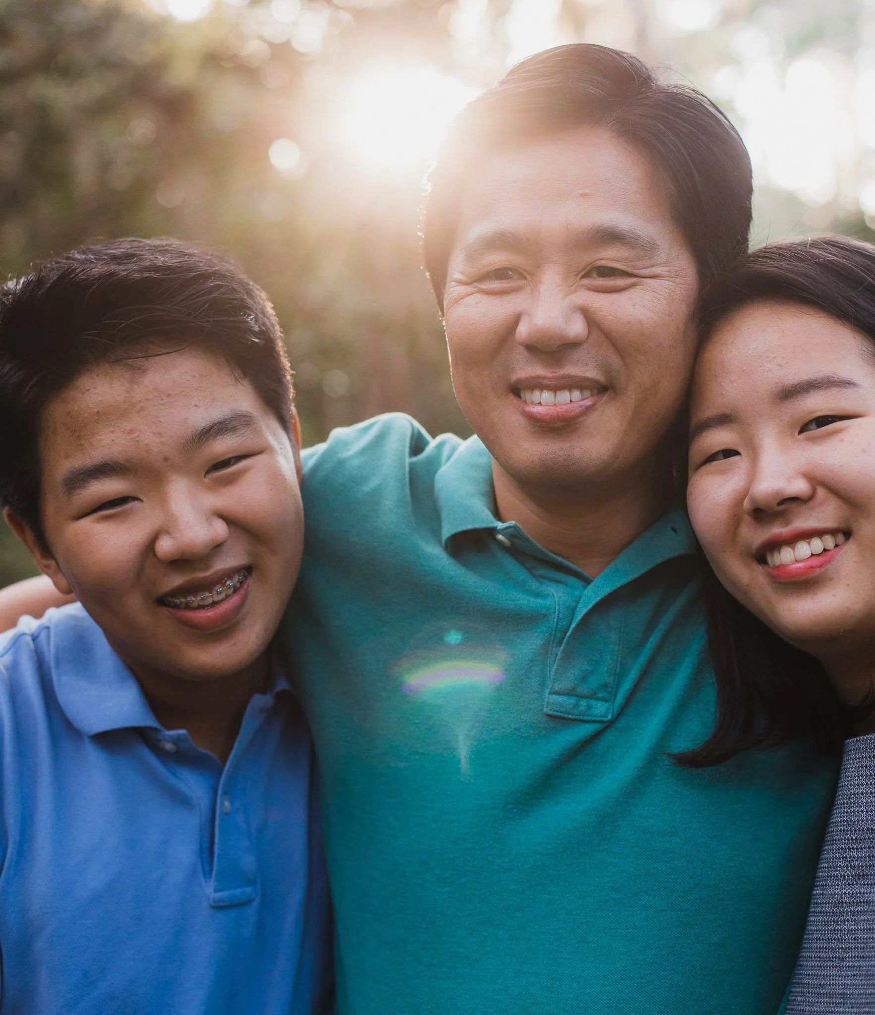 The light is all within us! Family hugs with Marlo Moody Photography