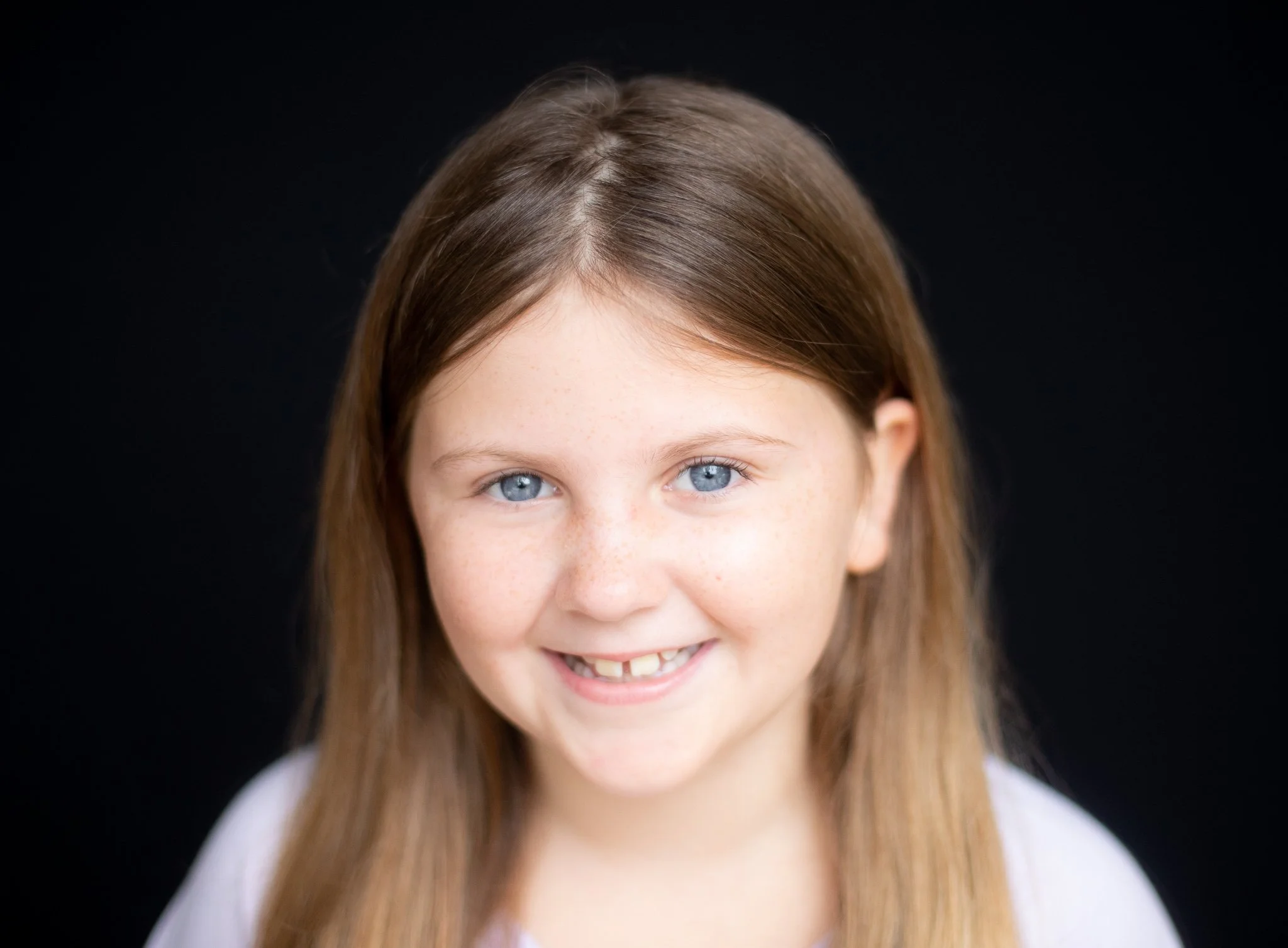 Blue Eyes - special. simple. school. Fine Art Portraits for Schools