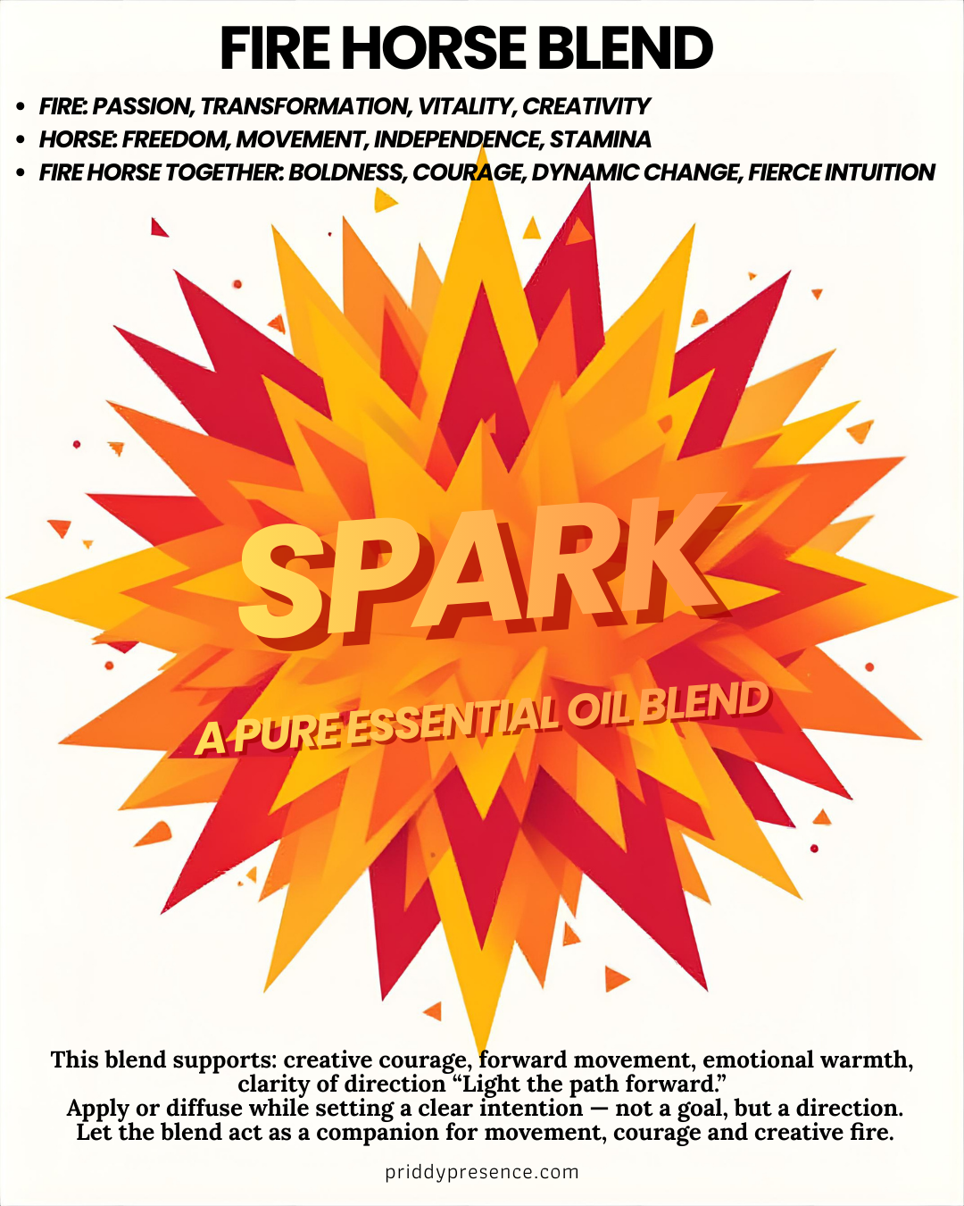 'Spark' Pure essential oil blend 10ml