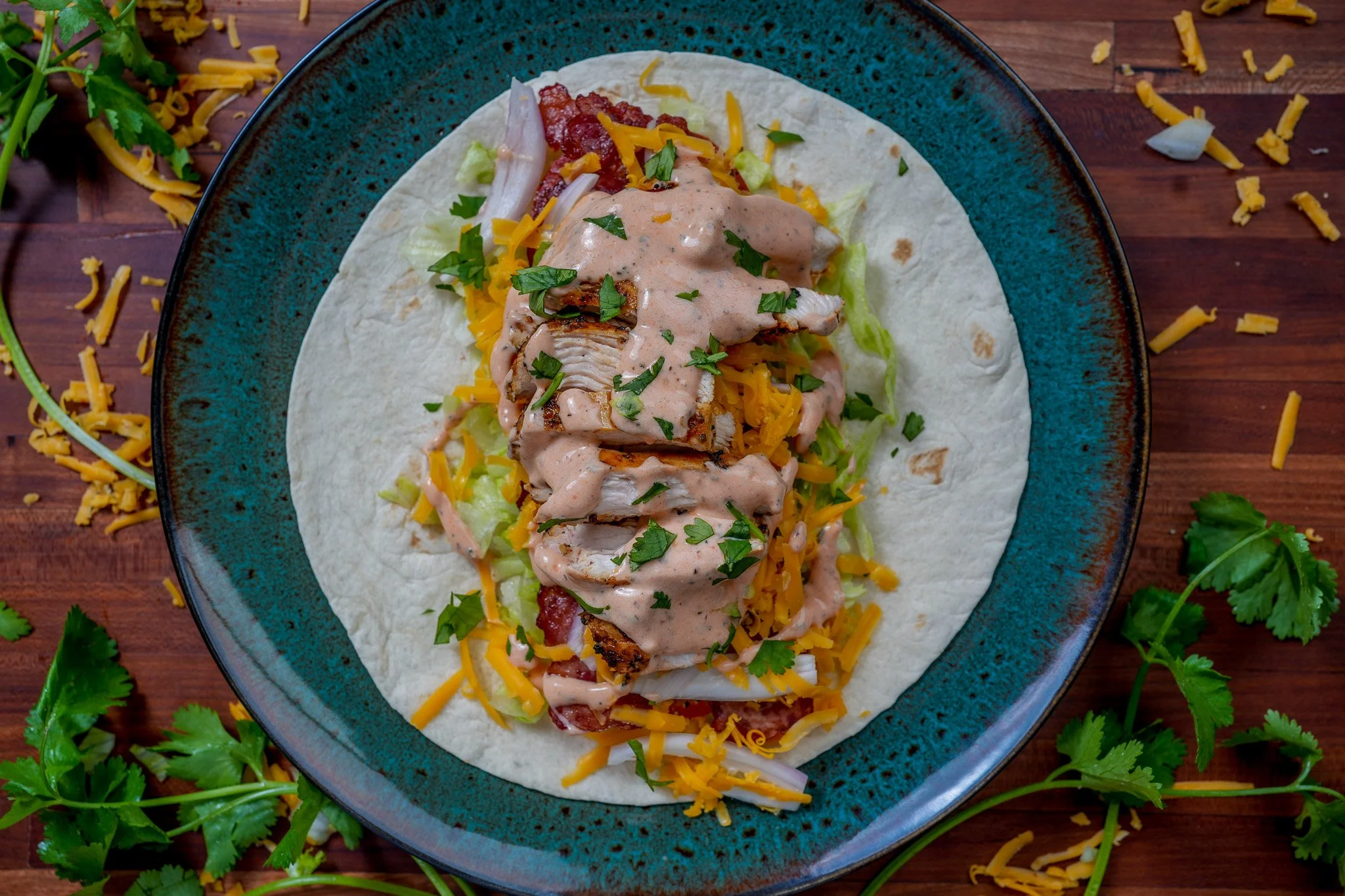 High Protein Spicy Chicken Wrap — Matthew Augusta