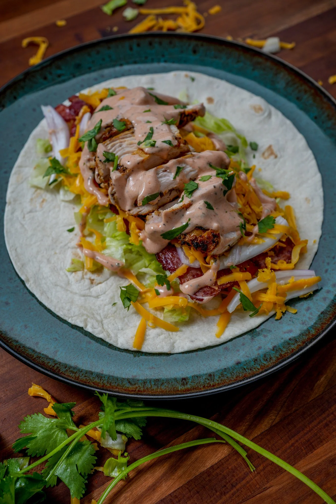 High Protein Spicy Chicken Wrap — Matthew Augusta