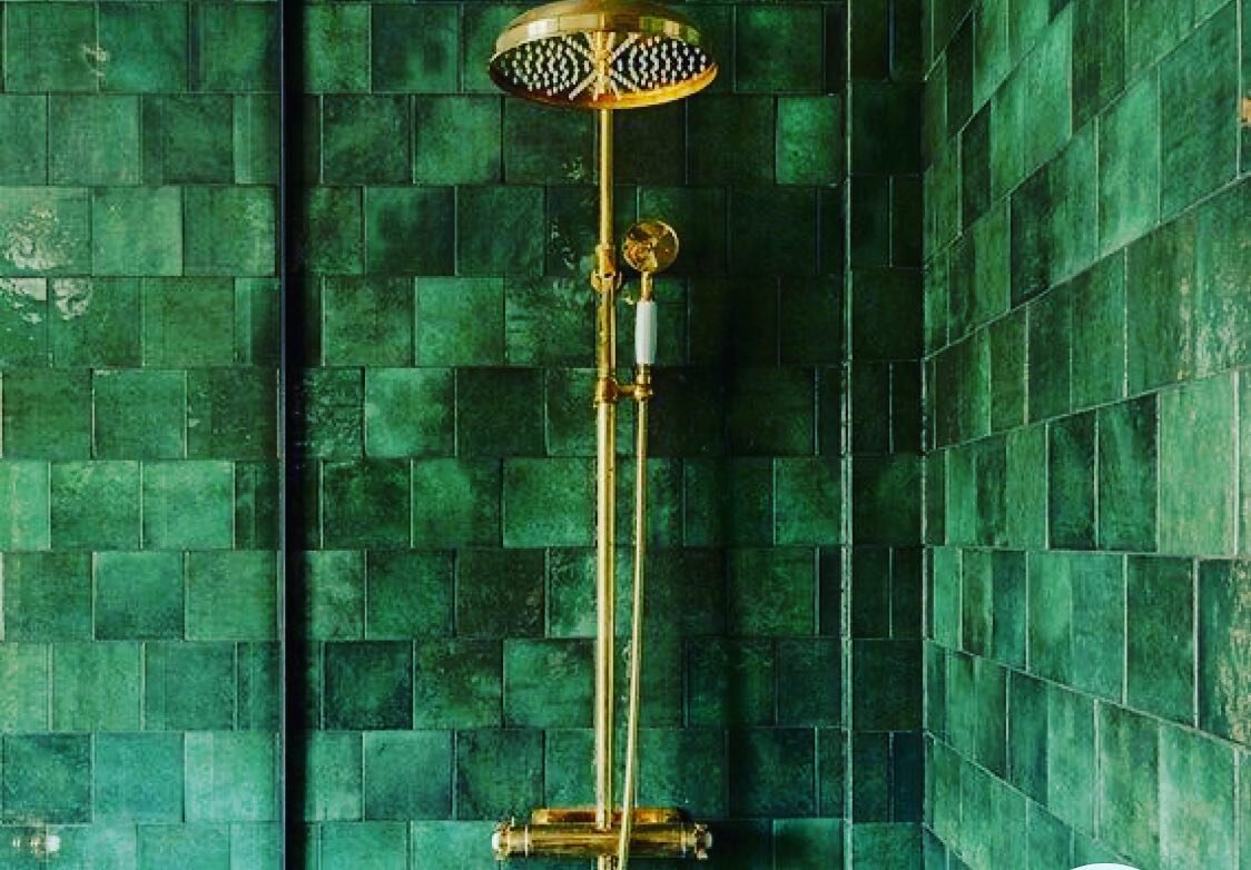 S E R E N E 💚  G R E E N 

Moroccan inspired tiles for stunning en suite bathroom. 

#lululiving29
#spa 
#bathroom 
#shower 
#countrystyle 
#countryhouseinteriors 
#interior 
#designer 
#interiordesigninspo 
#interiorstyling 
#homedecoration 
#homed