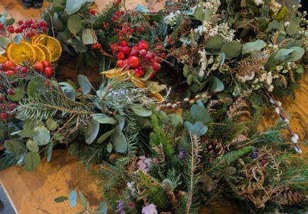 Wreath Making with Ilex Alba