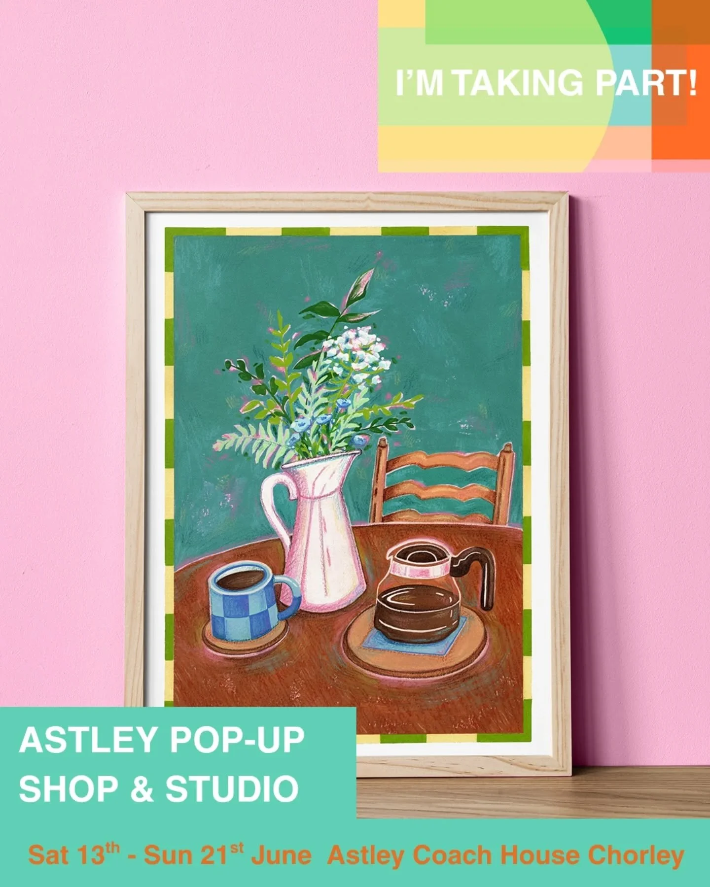 ✨️ POP - UP SHOP &amp; STUDIO 🎨

I'm joining a curated collection of Lancashire creatives and independents for a lovely event - launching in a week's time!

As well as a contemporary arts &amp; crafts pop-up shop filled with handmade treasures, ther