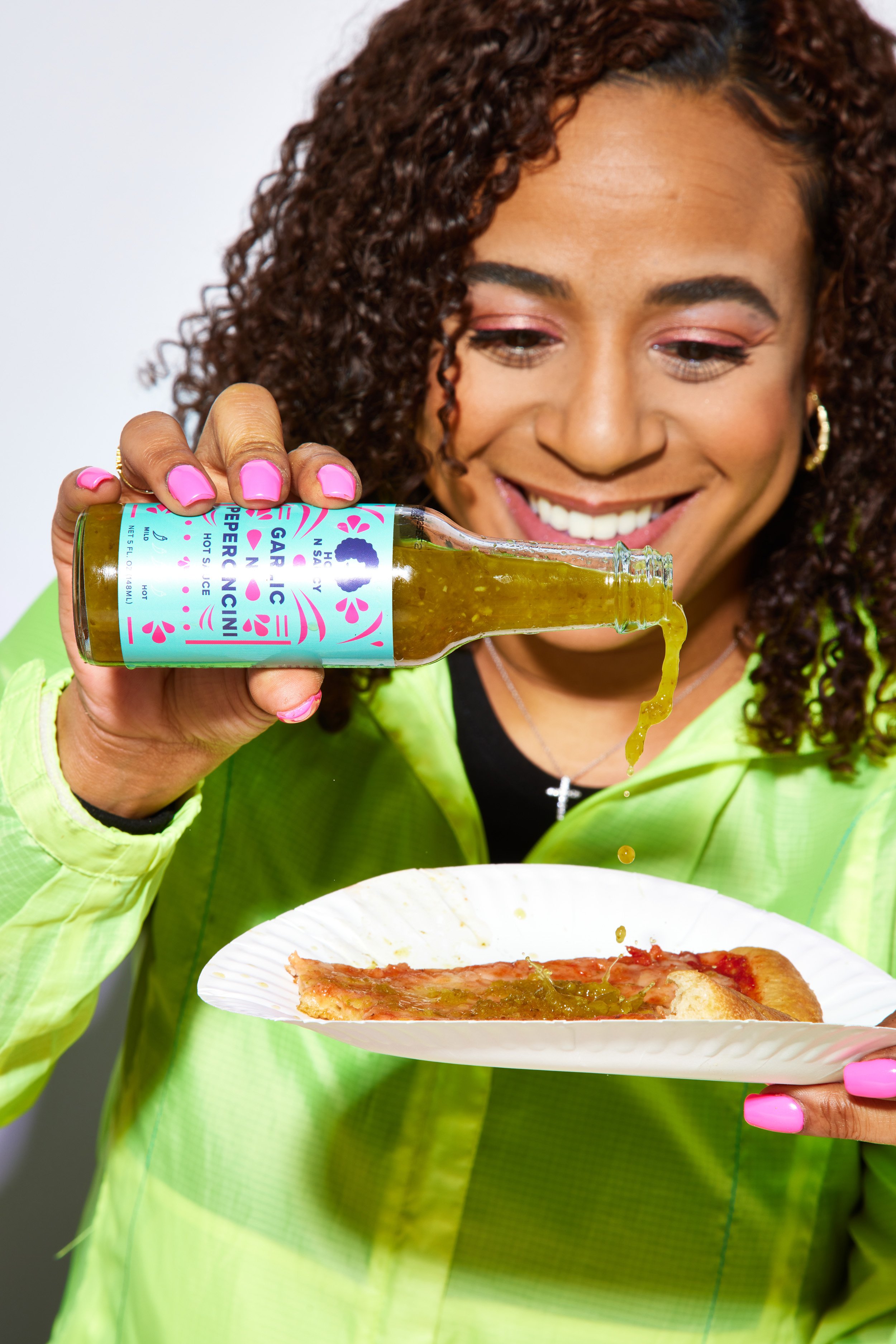  Lifestyle product photography woman holding beverage bottle food brand NYC 