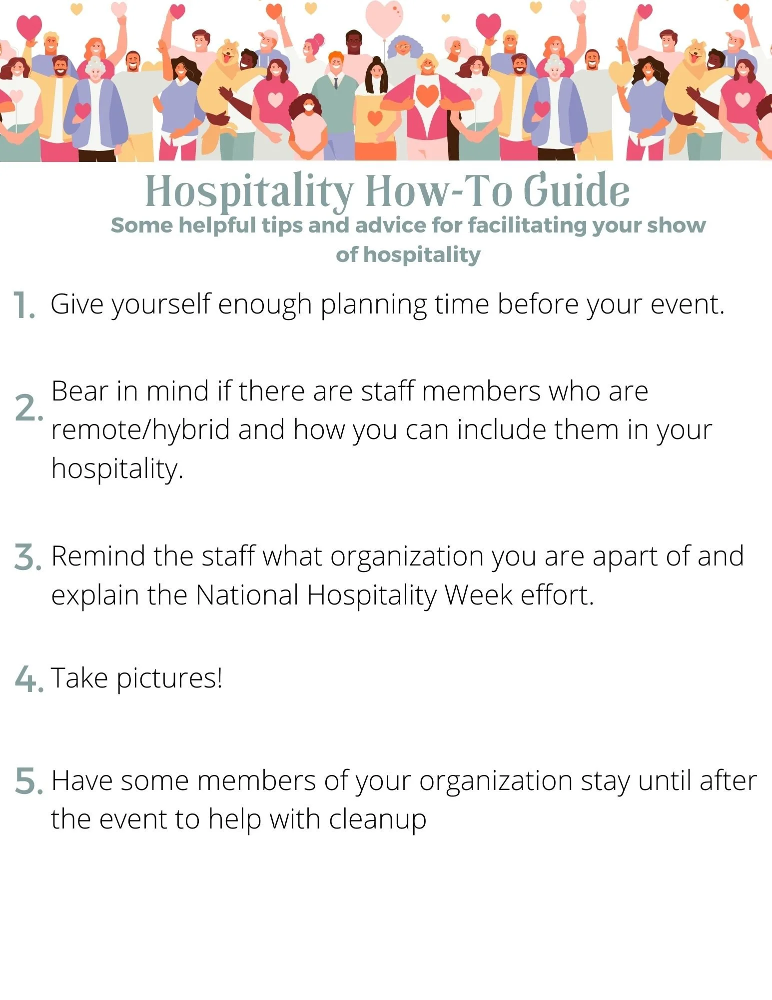 General 2 — National Hospitality Week