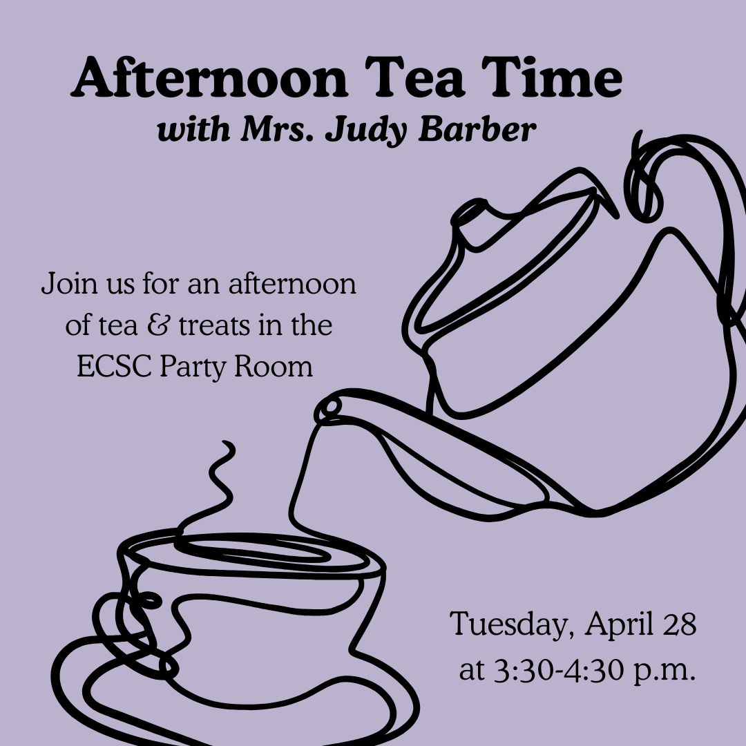 Afternoon Tea with Mrs. Judy Barber 