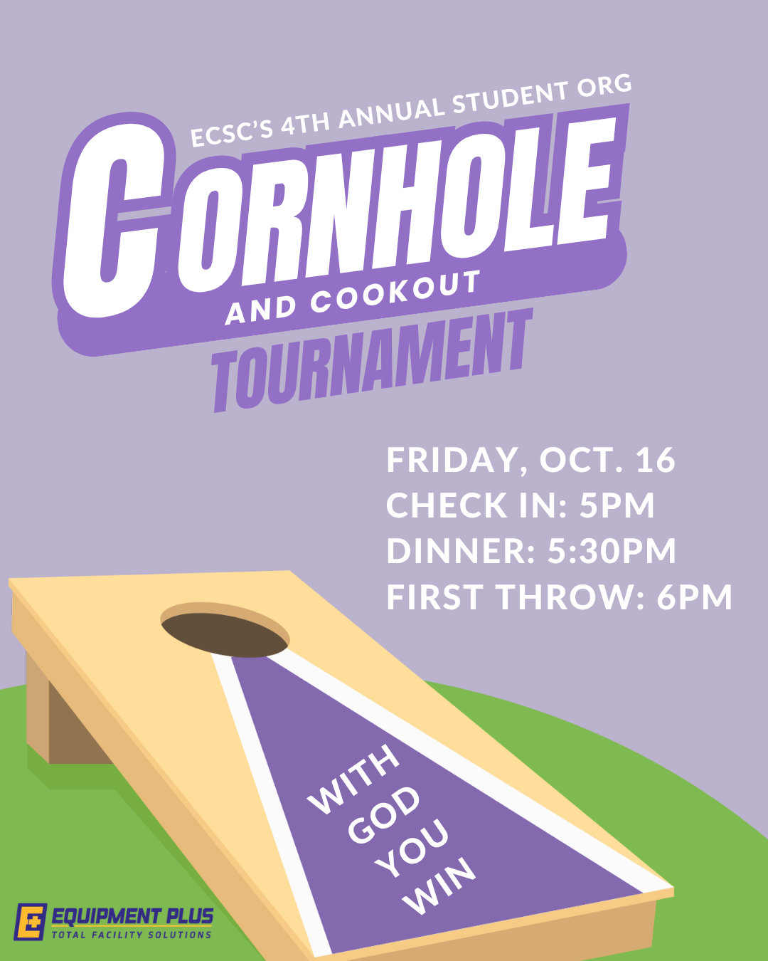 4th Annual Student Org Cornhole Cookout and Tournament