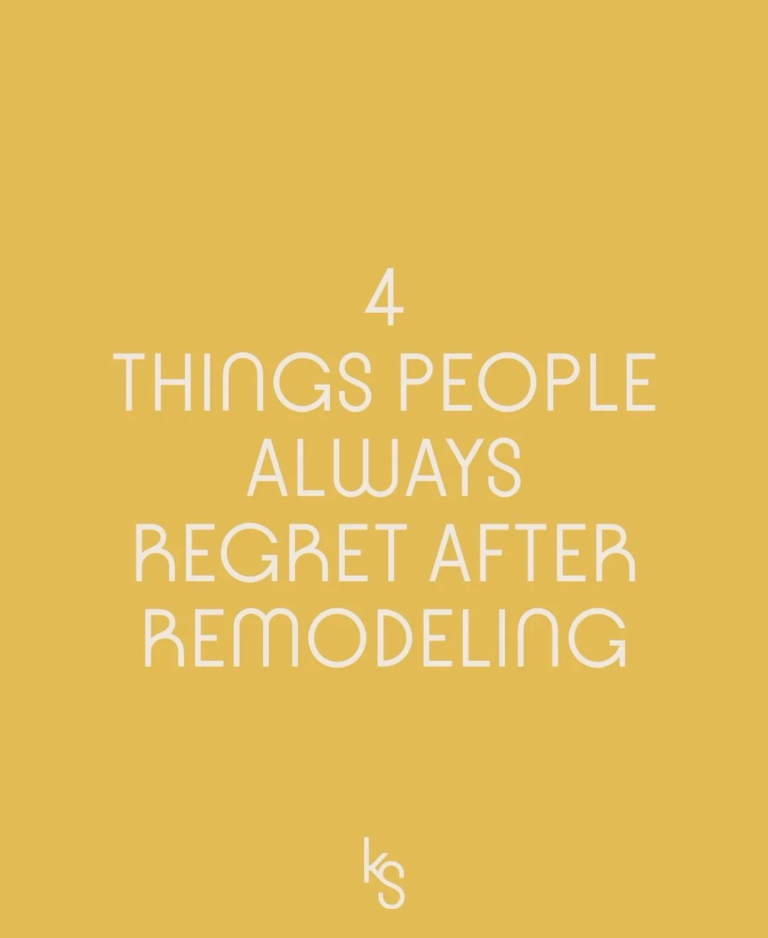 4 things people always regret after remodeling

It&rsquo;s rarely the big things&hellip; it&rsquo;s the small decisions that add up. Rushed layouts. Poor lighting. Not enough storage. Choosing trends over function.

The best remodels aren&rsquo;t rea