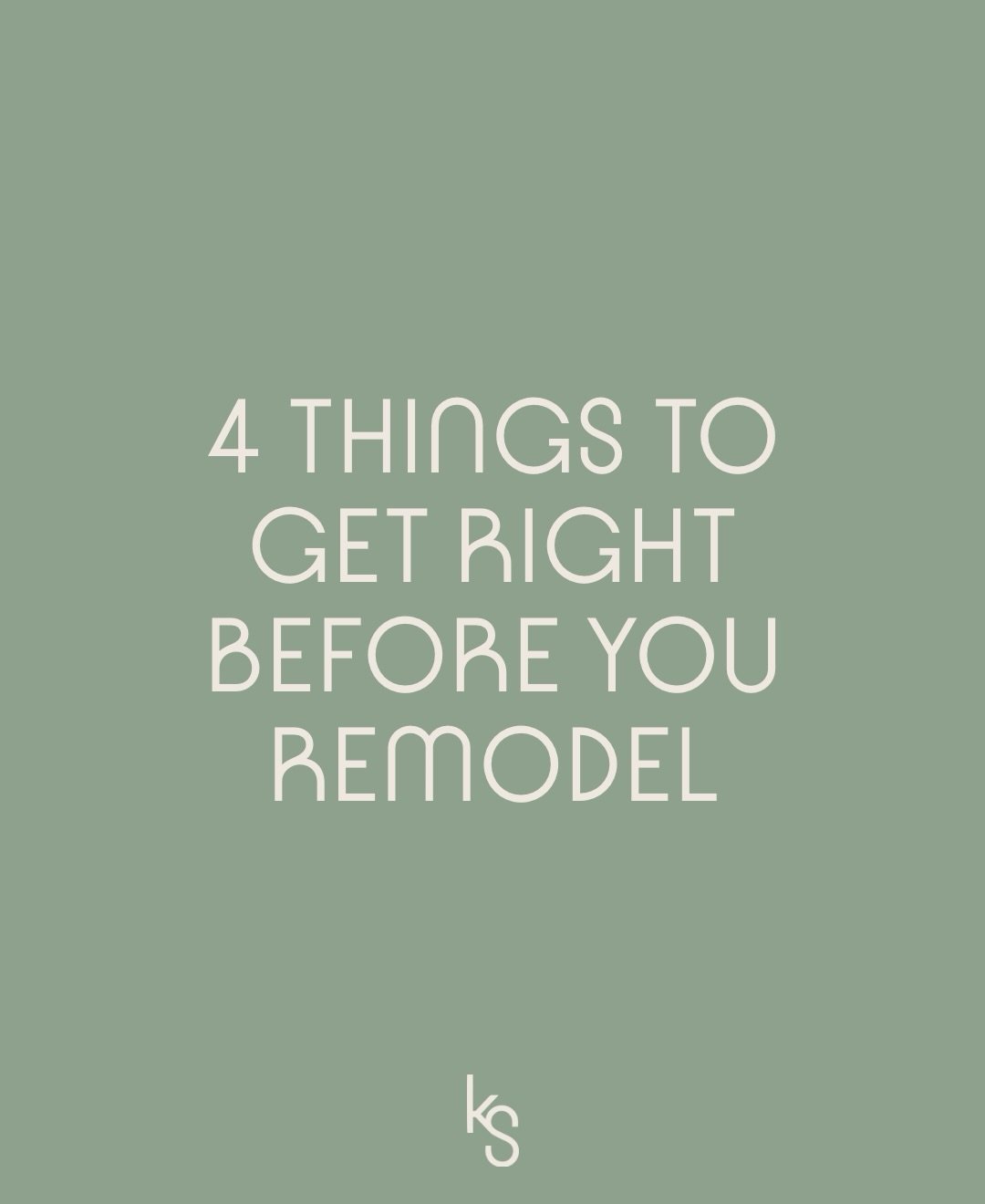 4 things to get right before you remodel

The best kitchens don&rsquo;t happen by accident.
They planned early and intentionally.
These are the decisions that make everything else easier.

Save this before planning 🏡 
&bull;
&bull; #KitchenDesign #R
