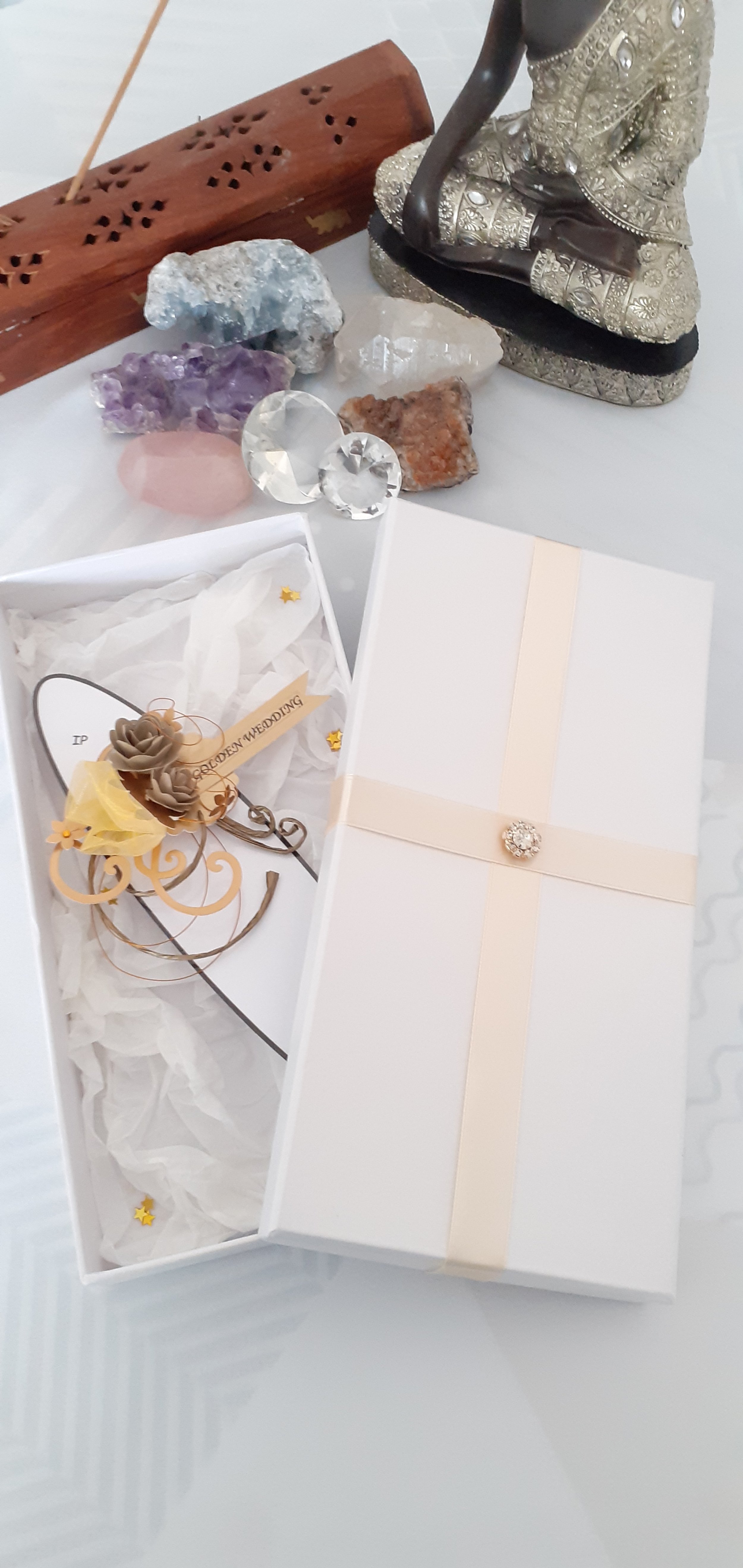 Golden Wedding Anniversary Gift Set