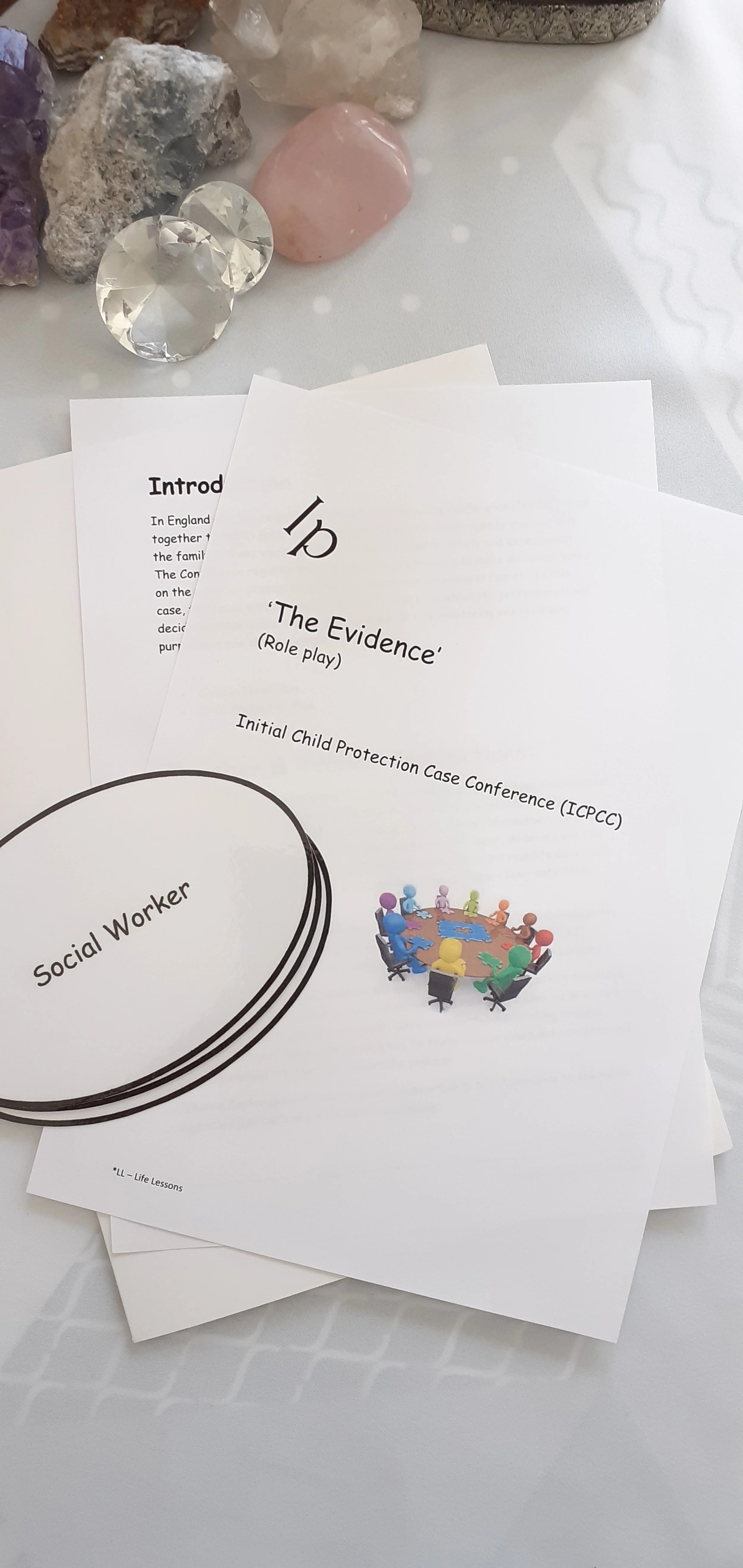 'The Evidence' - Role Play with flash cards for Teachers & Trainers (Classroom Activity)