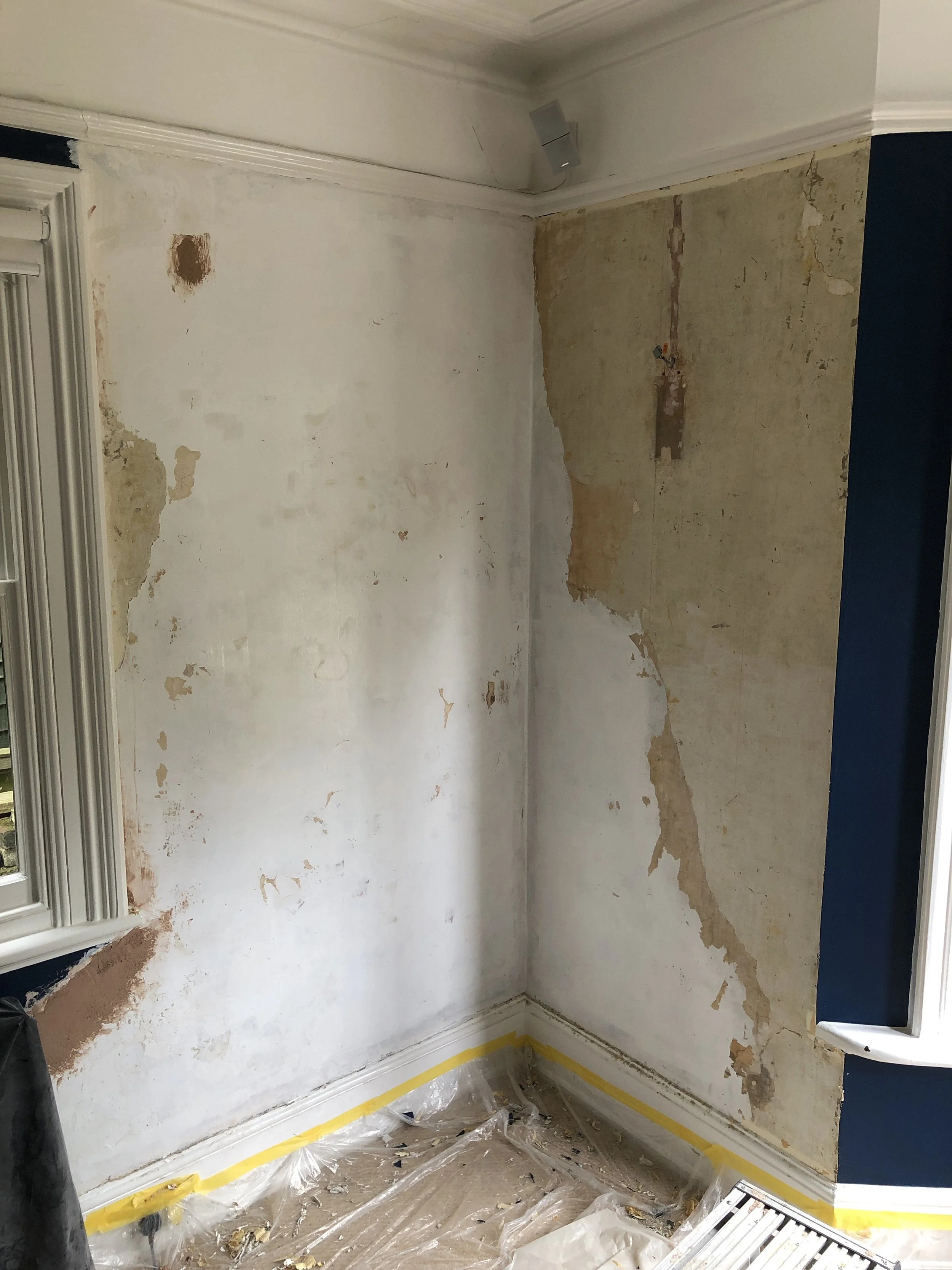 Damaged Wall - During