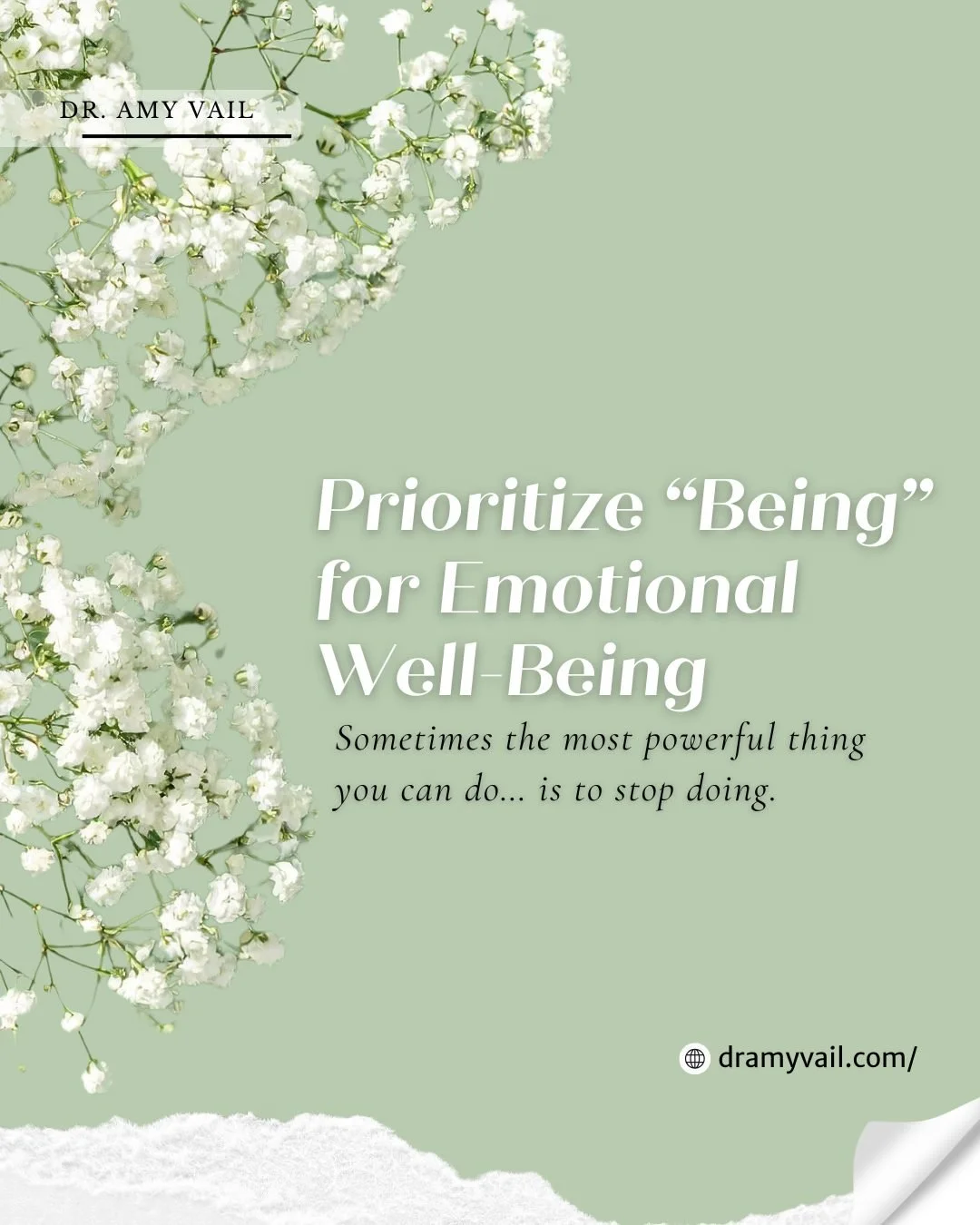 Constant &ldquo;doing&rdquo;  keeps your nervous system on high alert.

Slow down and allow your emotions to rise to the surface and your mind to rest.

The first step to prioritizing being is to create space for stillness. 💚

✨ Read more in my blog