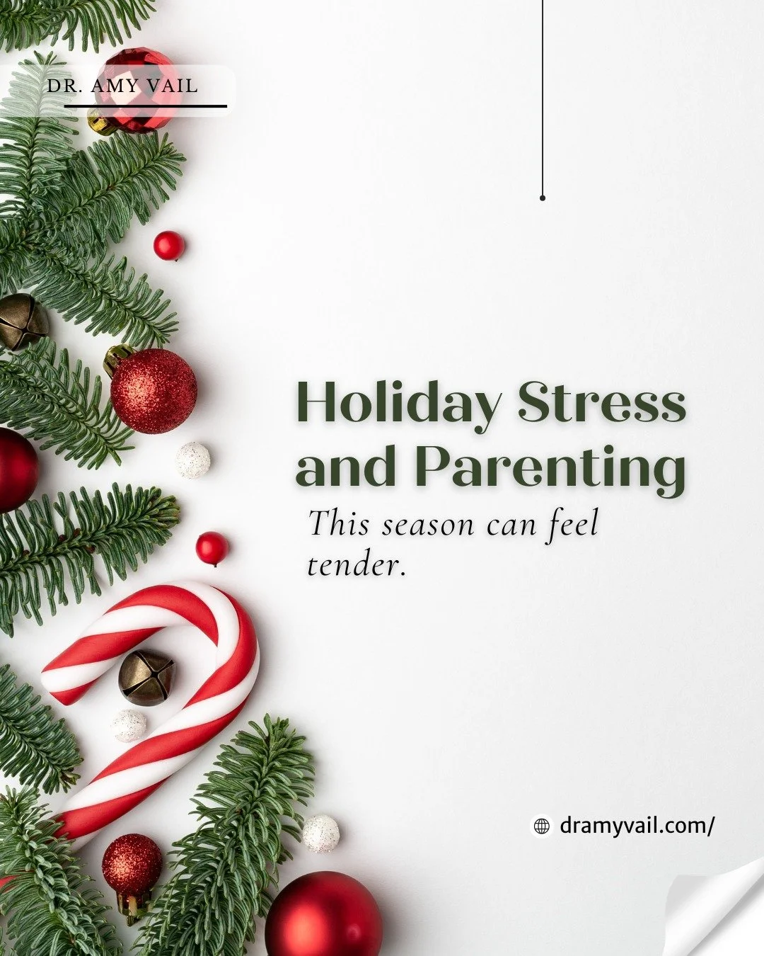 The holidays can be overwhelming, especially if you are a parent. There are more demands, extra stimulation, and the pressure to create holiday magic often leaves people on edge. 🩷💚

This season, focus on remaining emotionally regulated instead of 
