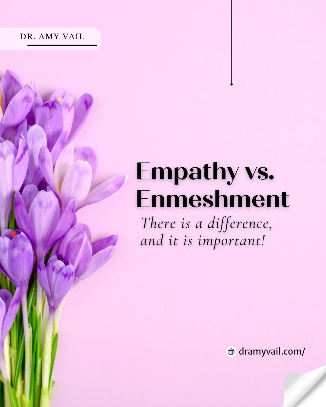Empathy allows us to care deeply and remain grounded. Enmeshment occurs when boundaries become blurred, and emotions become intertwined with those of another person. Curious about what enmeshment feels like? Watch for overinvolvement, difficulty sayi
