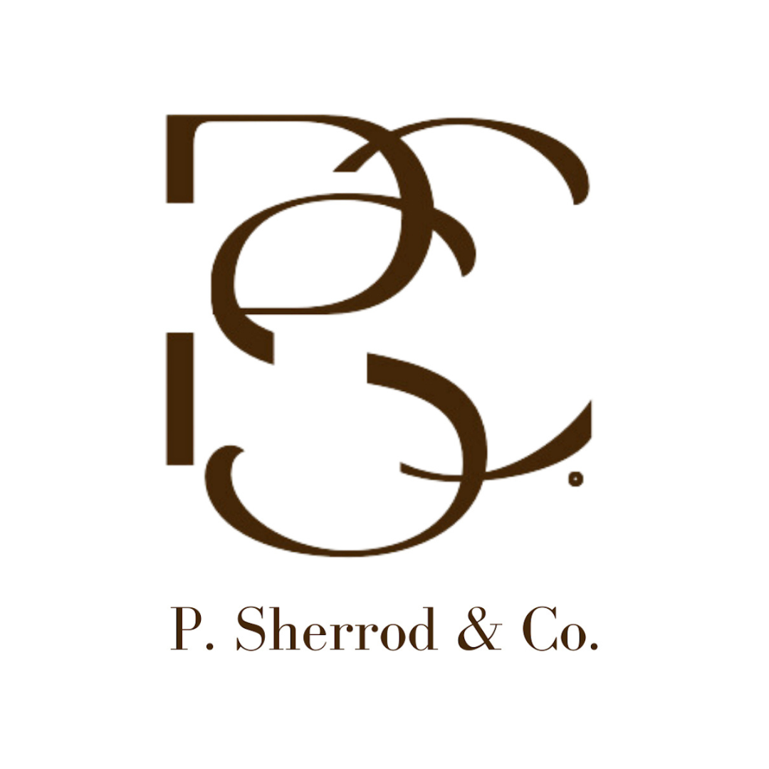 Elegant logo with intertwined initials 'P' and 'S' in brown, with the text 'P. Sherrod & Co.' below.