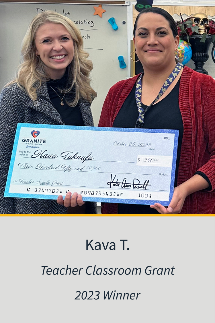 Kava T. Teacher Classroom Grant 2023 Winner