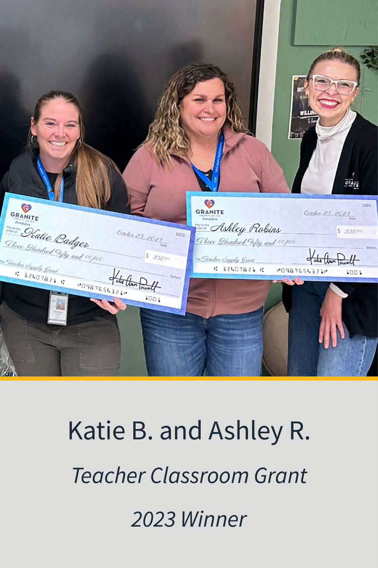 Katie B. and Ashley R. Teacher Classroom Grant 2023 Winner