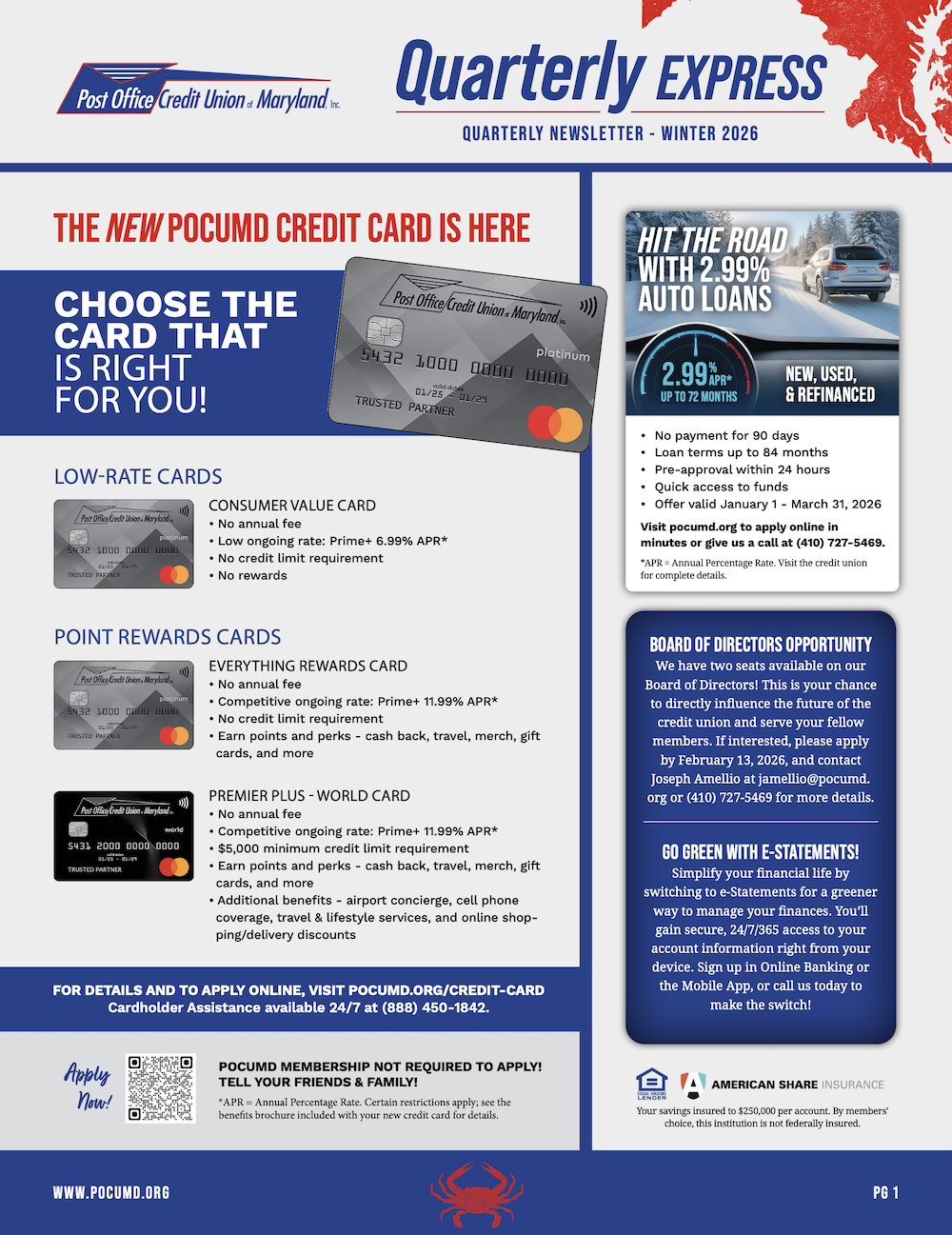 Quarter 1 2026 Newsletter