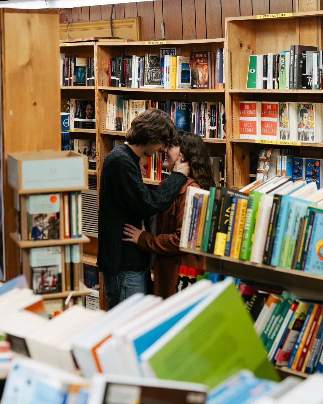 a cozy book loft evening with daniel and sadie 💕