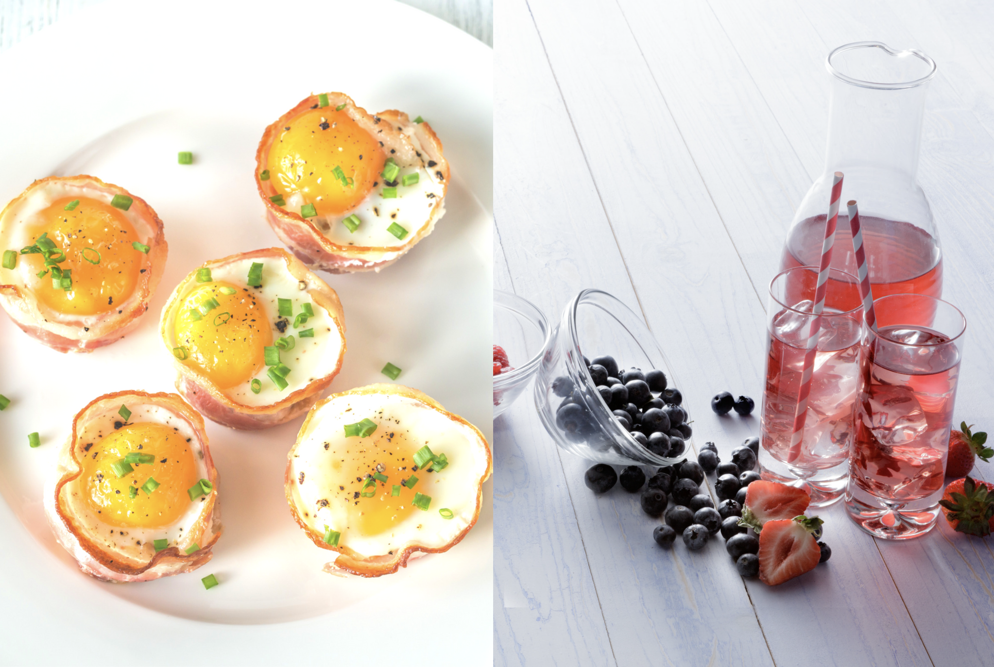 Smashed Berry Spritzer &amp; Egg Cups