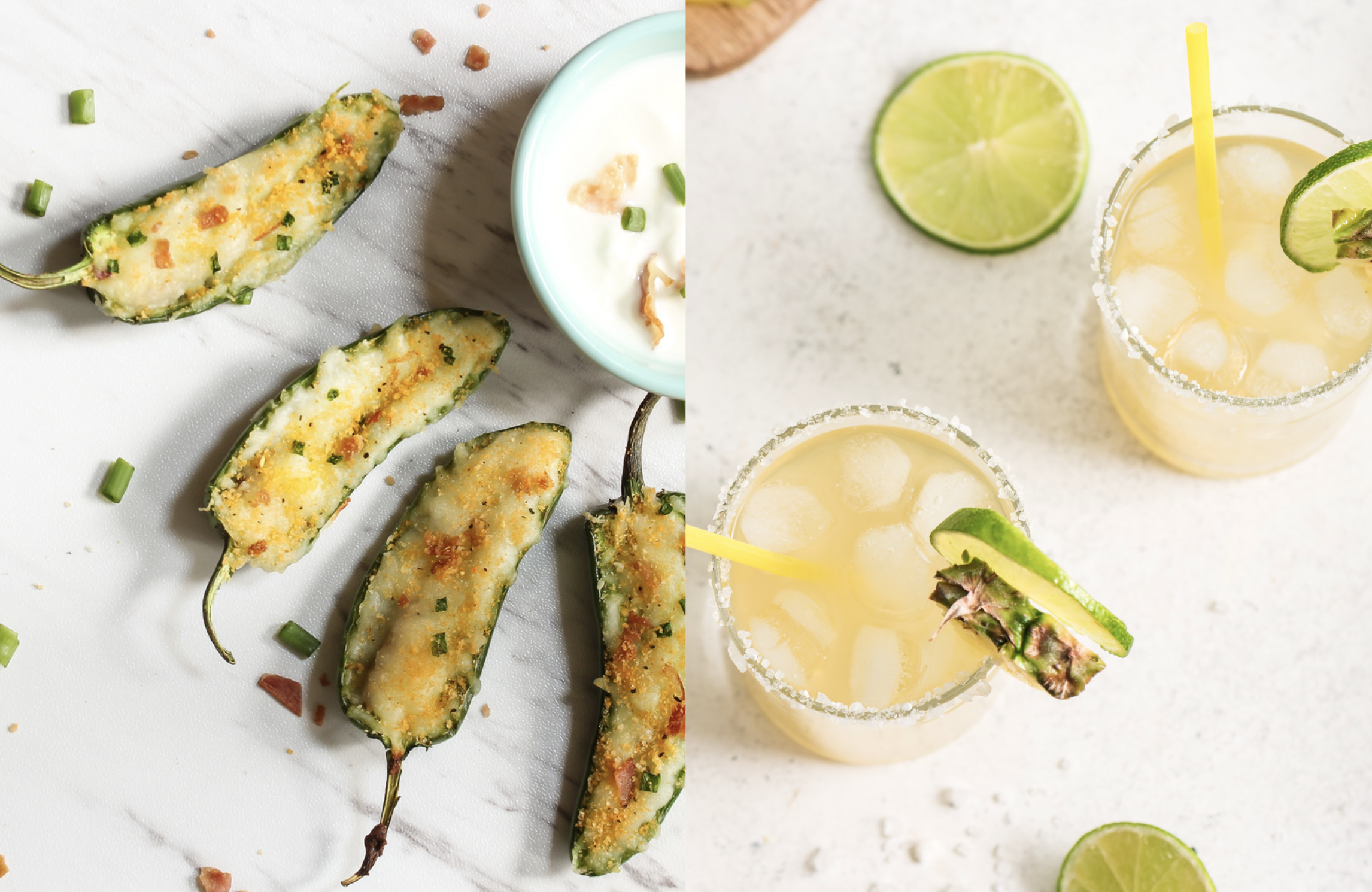 Jalapeño Poppers &amp; Spicy Pineapple Magaritas