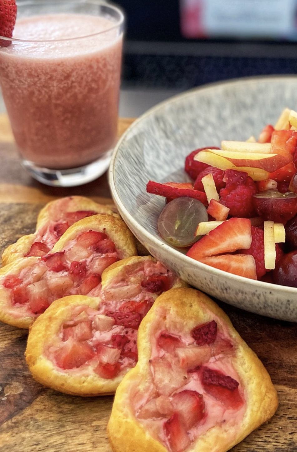 Heart Breakfast Pastries