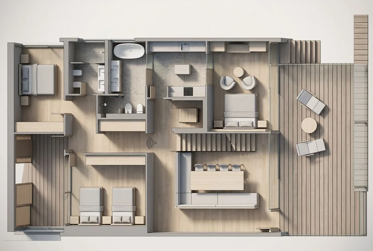 3D floor plan created for a One.Homes property