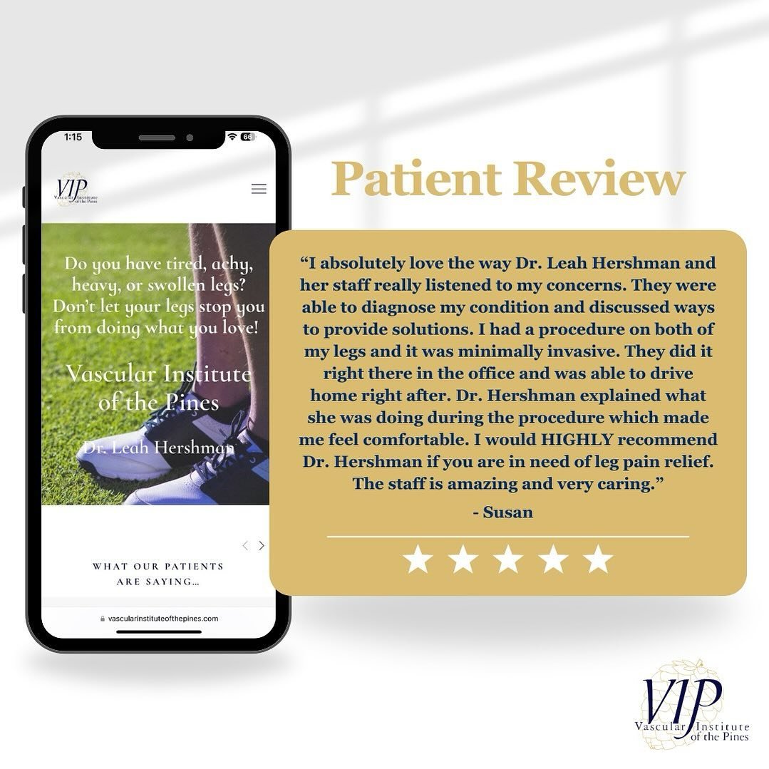 🌟 It warms our hearts to hear about your positive experience here at VIP! Dr. Leah Hershman and our team are dedicated to providing personalized care and effective solutions. Thank you for your kind words. Your recommendation means the world to us! 