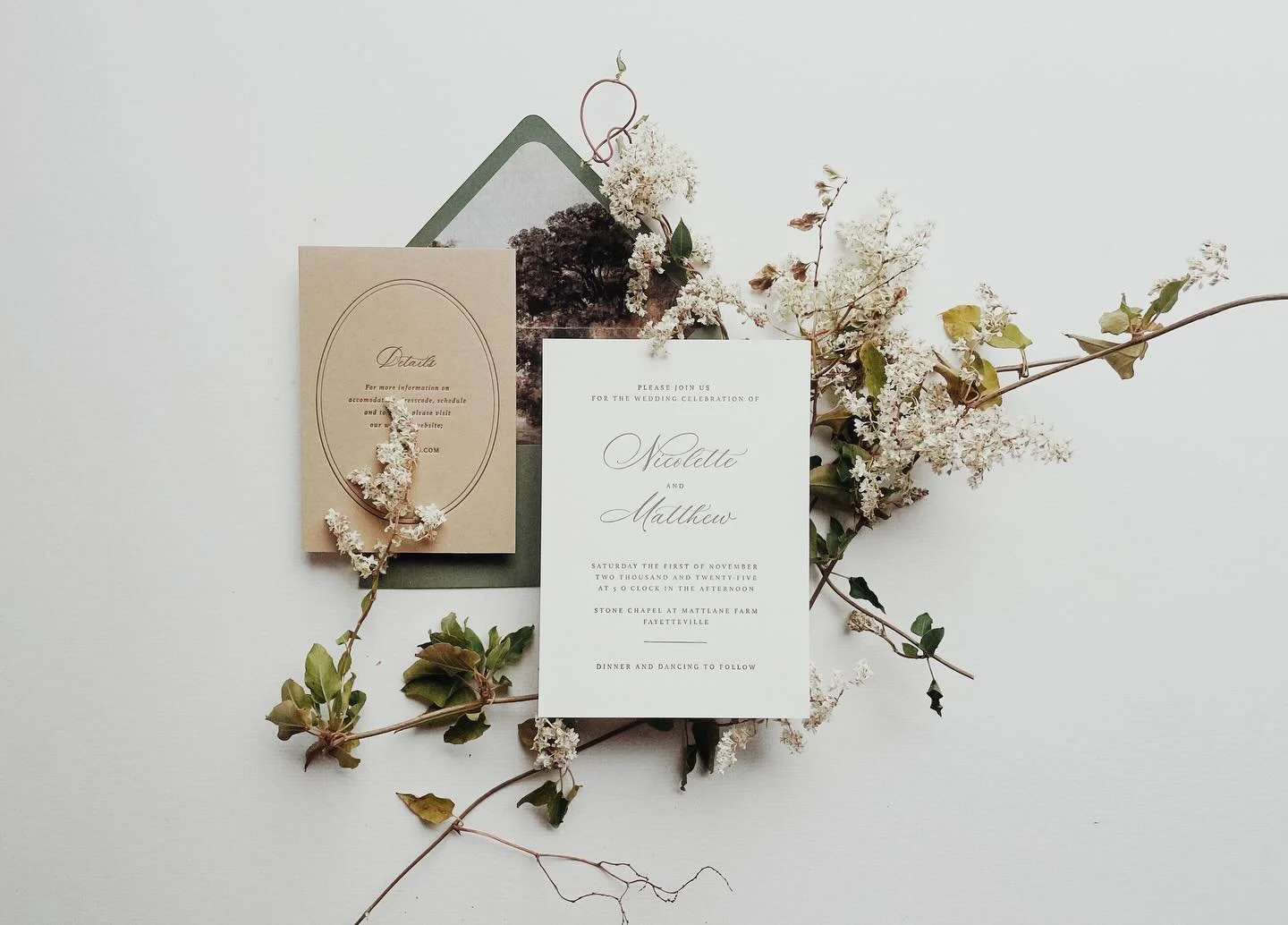 Timeless. Tactile. Truly unforgettable.
 Your love story deserves nothing less than the finest. This luxury letterpress wedding suite for Nicolette + Matthew was printed on thick cotton stock using traditional techniques to leave a lasting impression