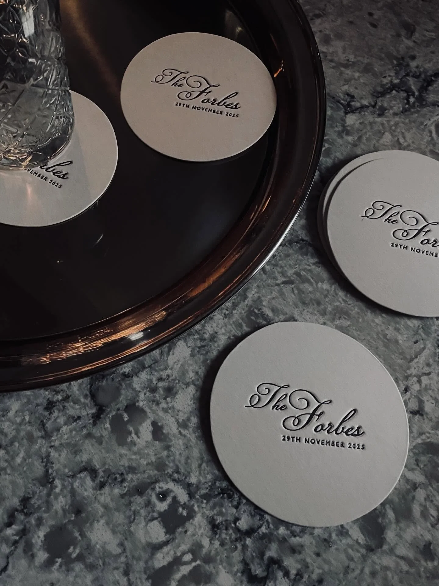 The little details make the biggest impression ✨

Personalised letterpress drinks coasters to elevate your wedding reception and give guests something beautiful to hold onto (and take home).

From first sip to last dance, it&rsquo;s all in the detail