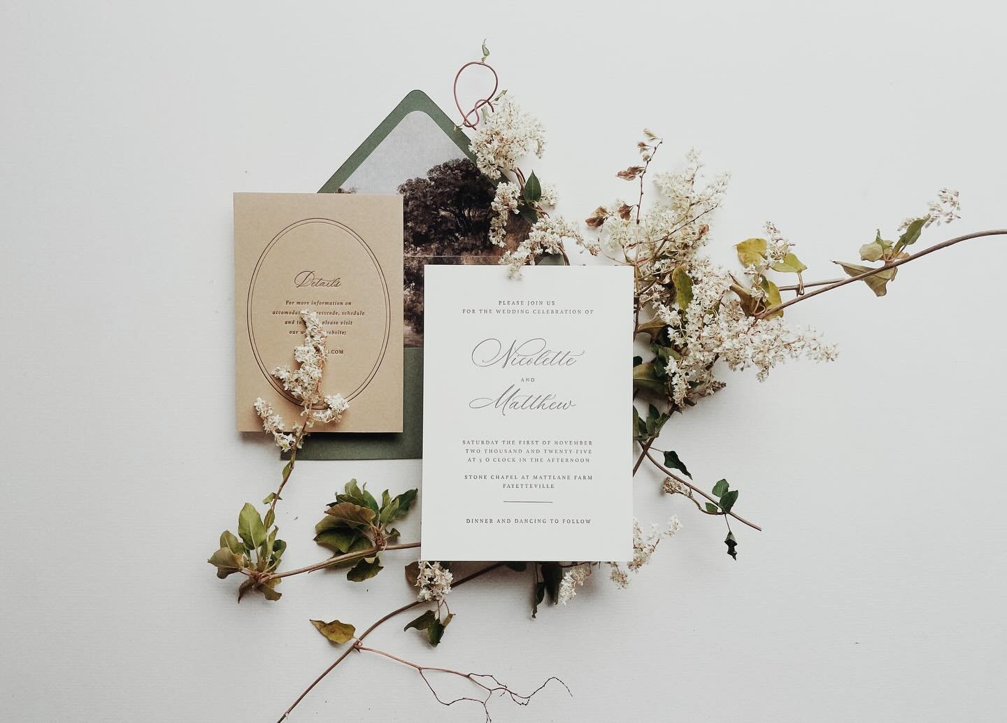 Timeless. Tactile. Truly unforgettable.
 Your love story deserves nothing less than the finest. This luxury letterpress wedding suite for Nicolette + Matthew was printed on thick cotton stock using traditional techniques to leave a lasting impression