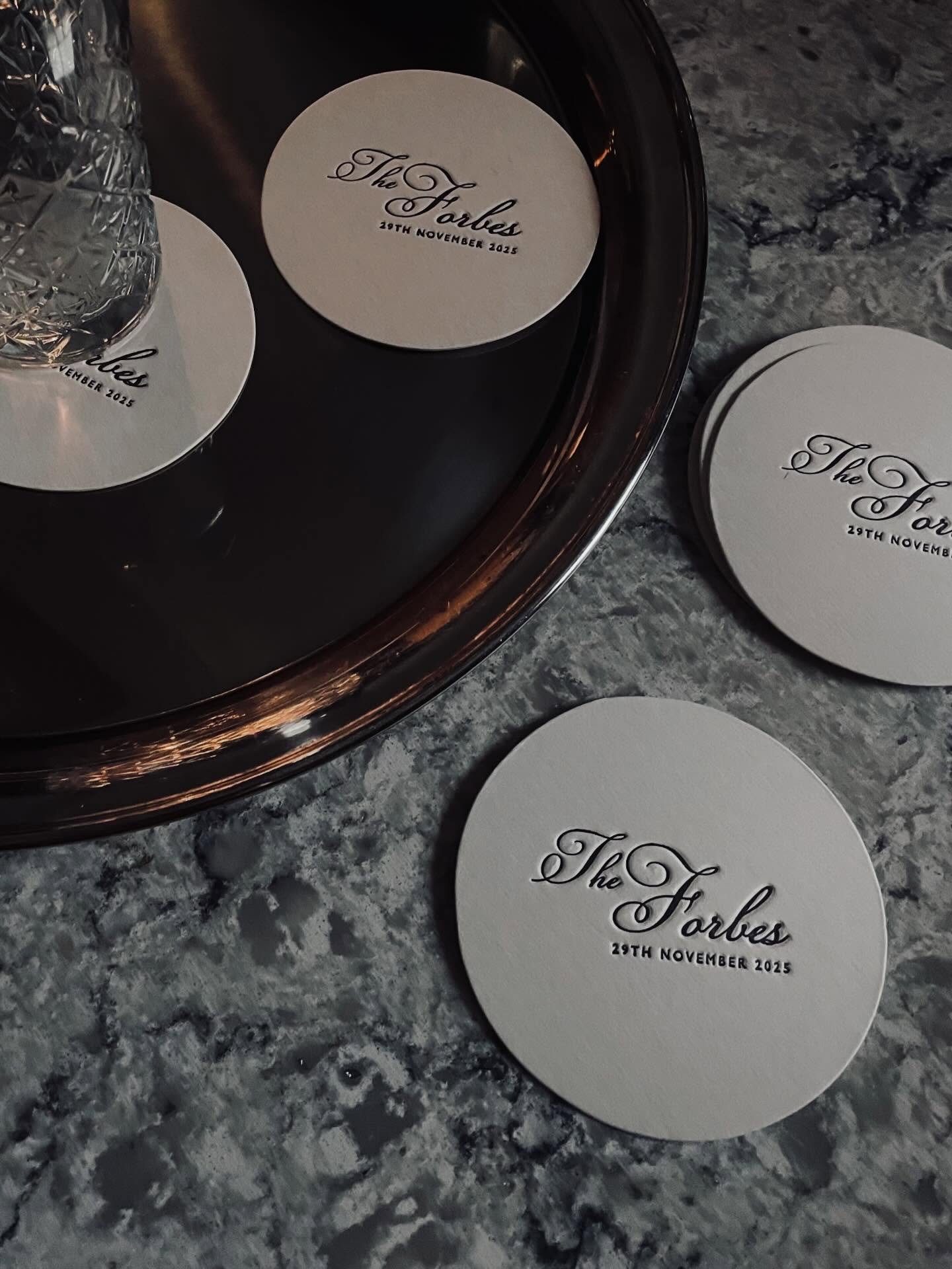 The little details make the biggest impression ✨

Personalised letterpress drinks coasters to elevate your wedding reception and give guests something beautiful to hold onto (and take home).

From first sip to last dance, it&rsquo;s all in the detail