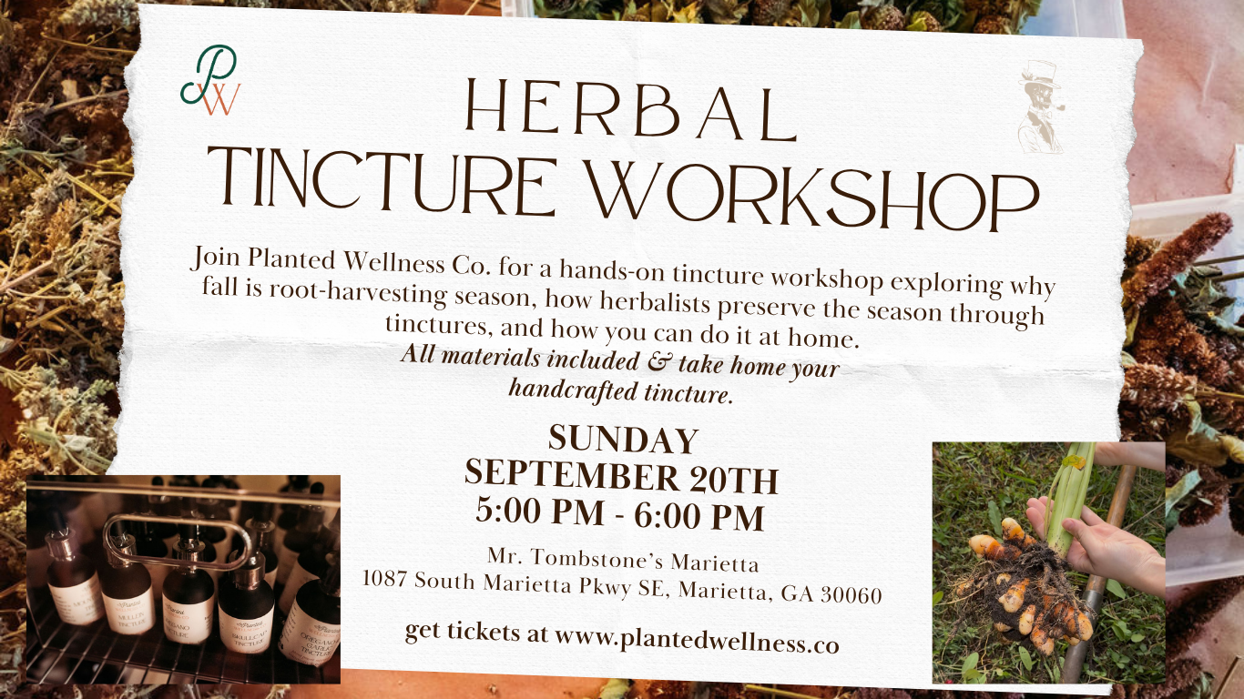 Folk Tincture Making Workshop - Sunday 9/20