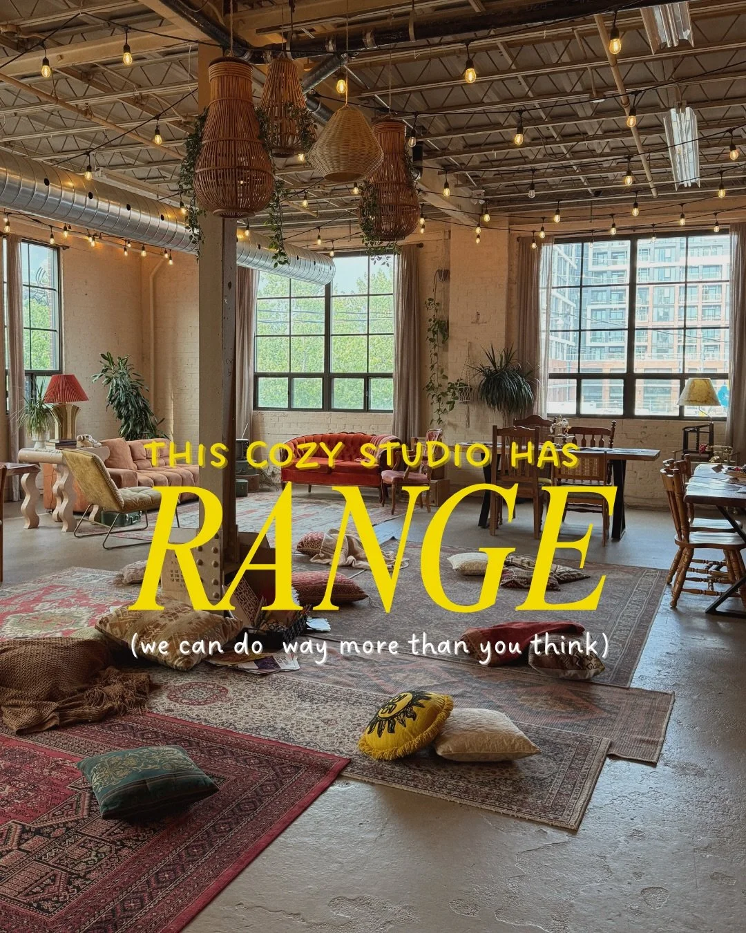 Our studio has range! The kind that holds big feelings, tiny gatherings, and everything in between. Junto is where people come to celebrate milestones, the soft moments, the cultural traditions, the creative sparks&hellip; all the things that deserve