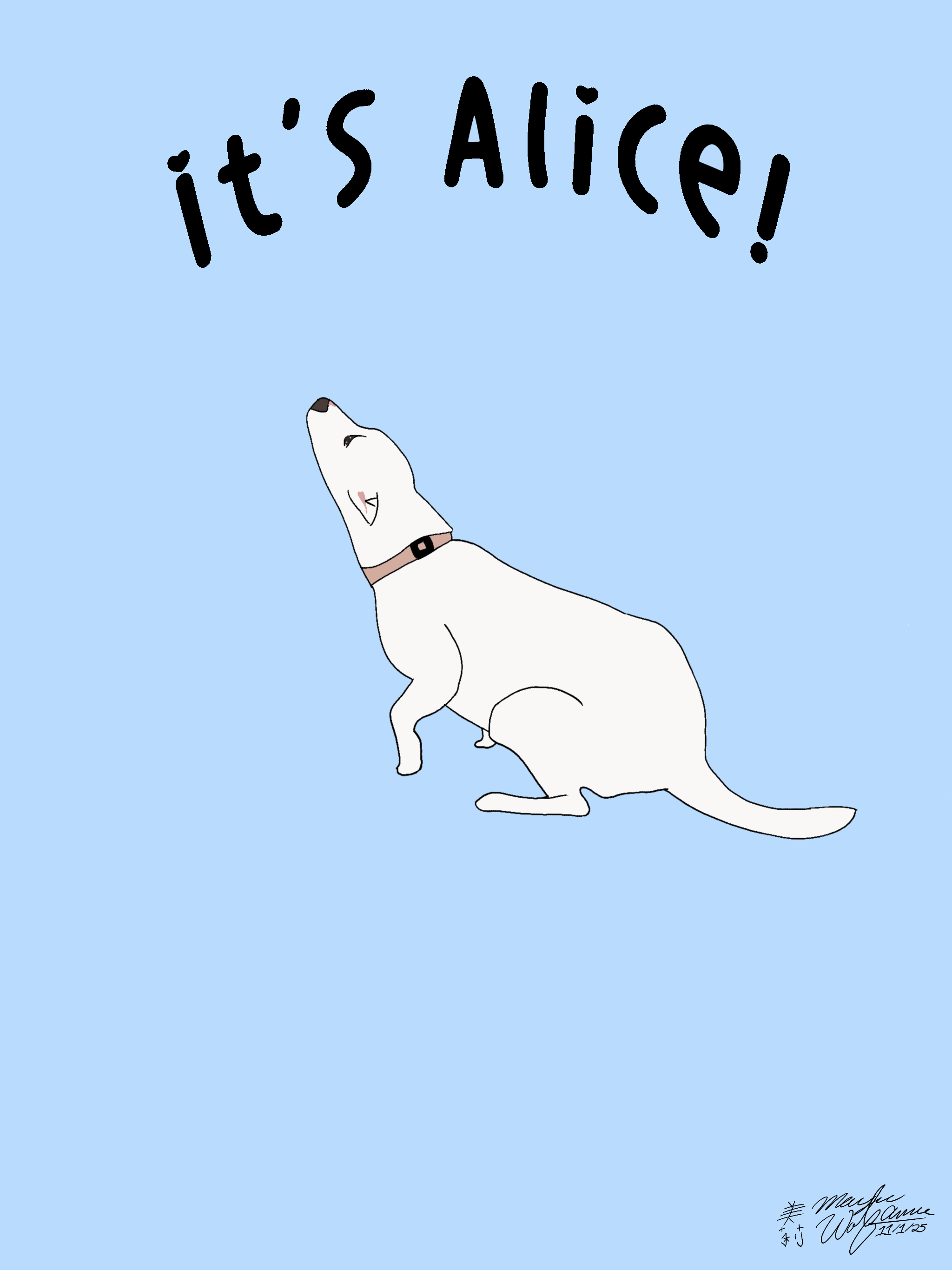 it's Alice!, 2025, Procreate