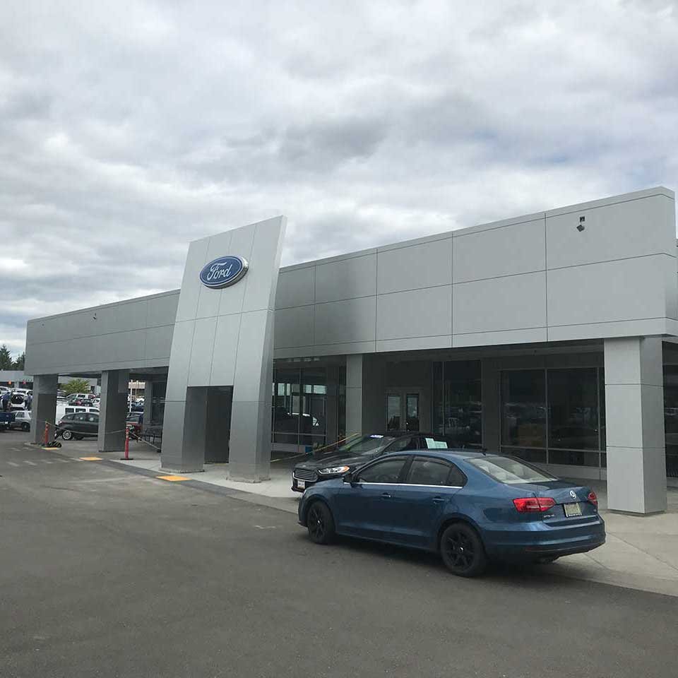 Ford dealership sheet metal exterior | Washington State (Copy)