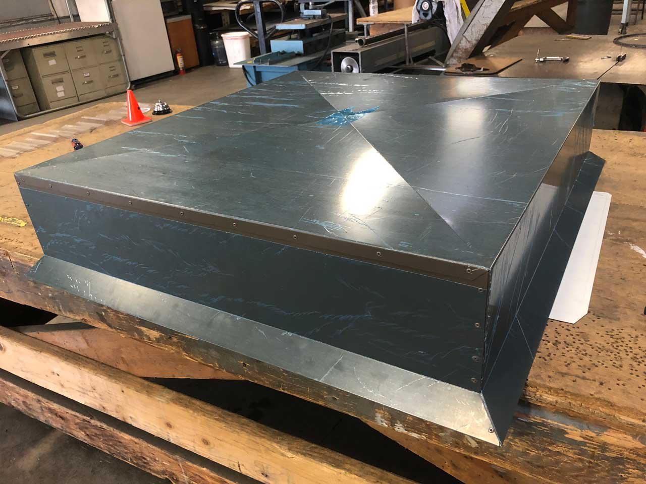 Custom fabrication sheet metal chase cover | Washington State